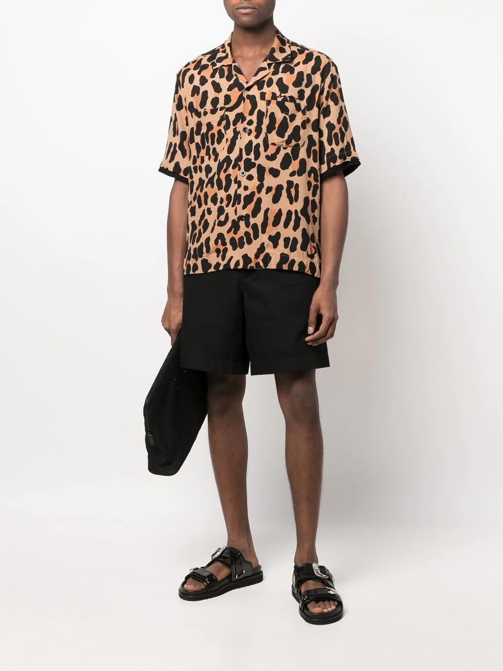 leopard-print short-sleeve shirt - 2