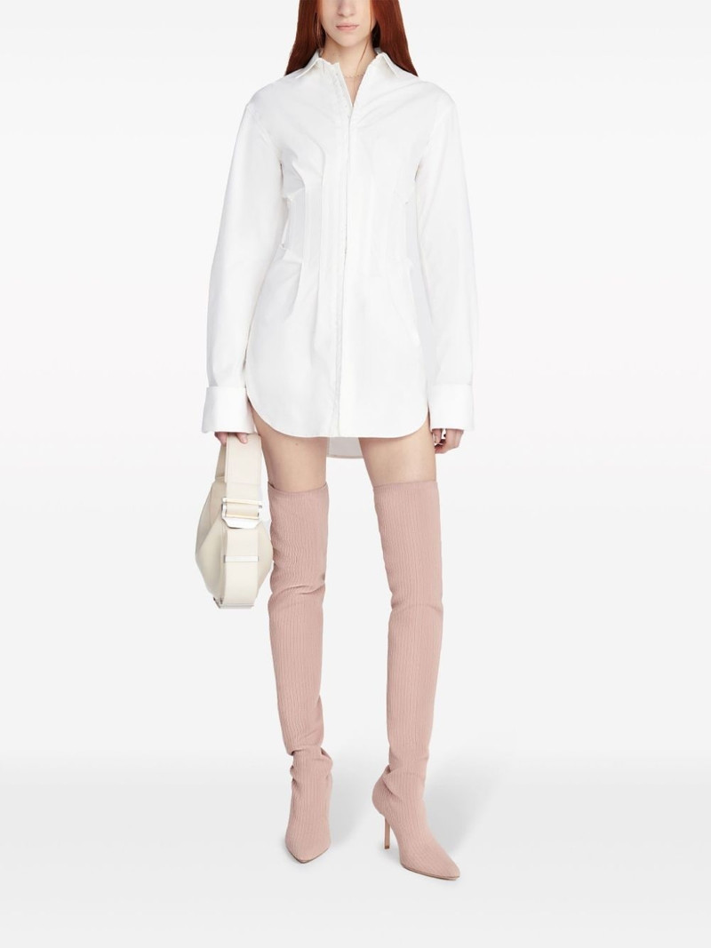 Dion Lee Tuxedo corset mini shirtdress outlook