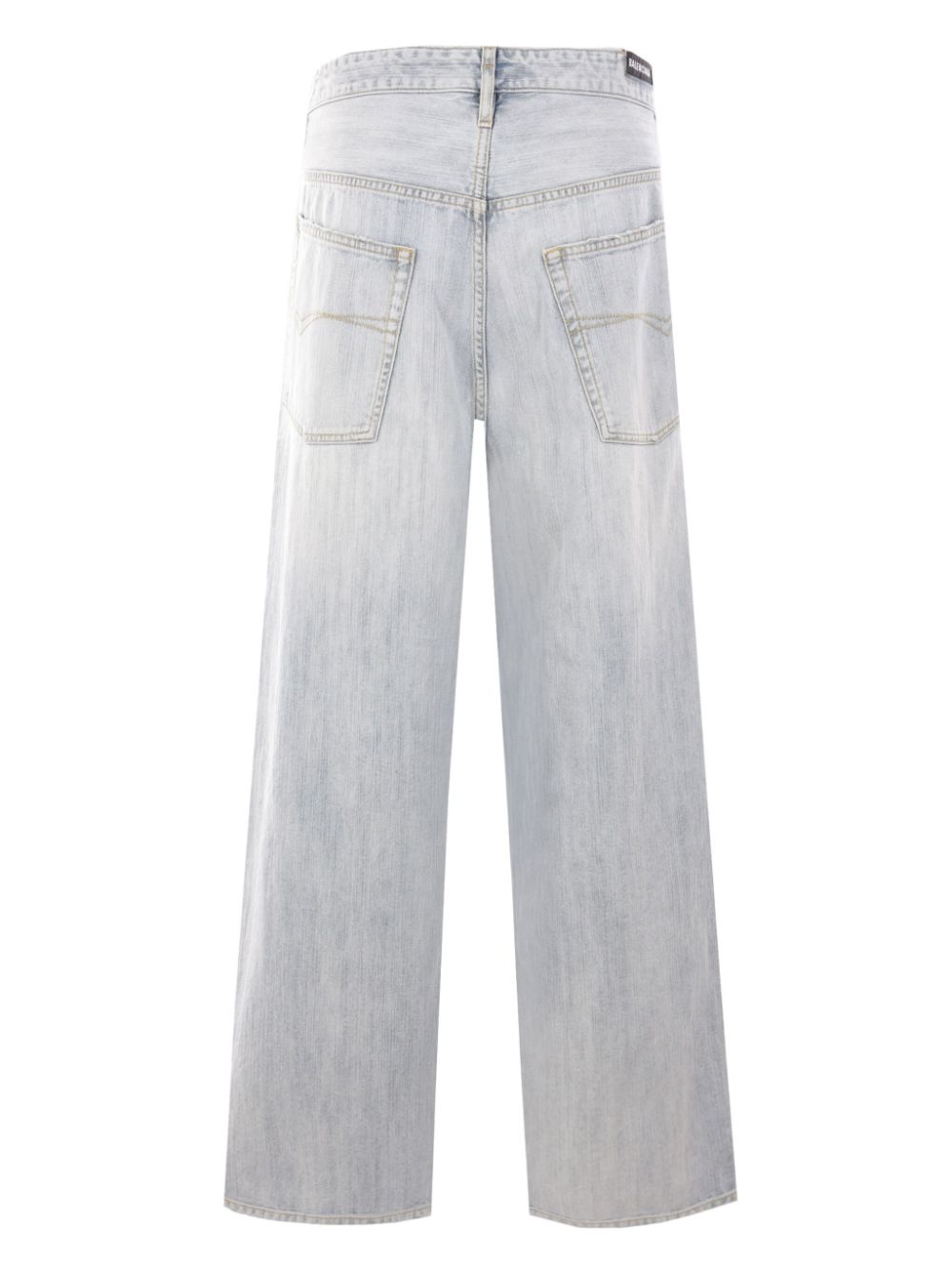 デニム・ジーパン BALENCIAGA Denim jeans White Balenciaga White Distressed Print Jeans – Zoo Fashions
