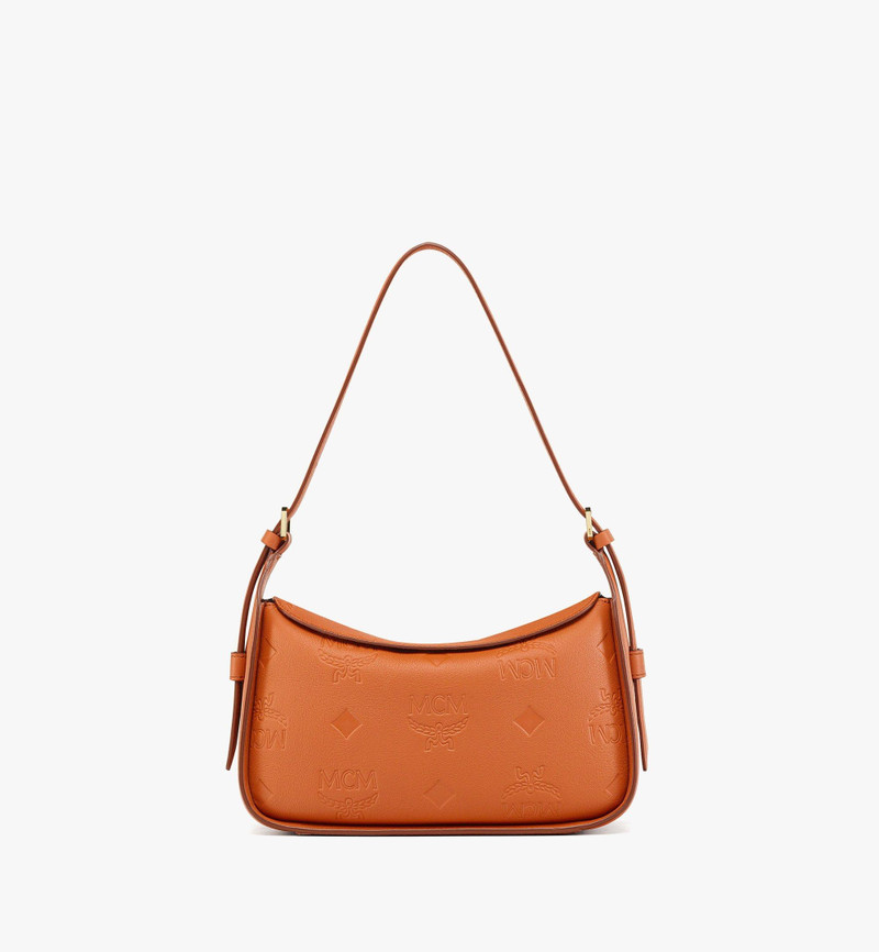 Aren Flap Hobo in Embossed Monogram Leather 3