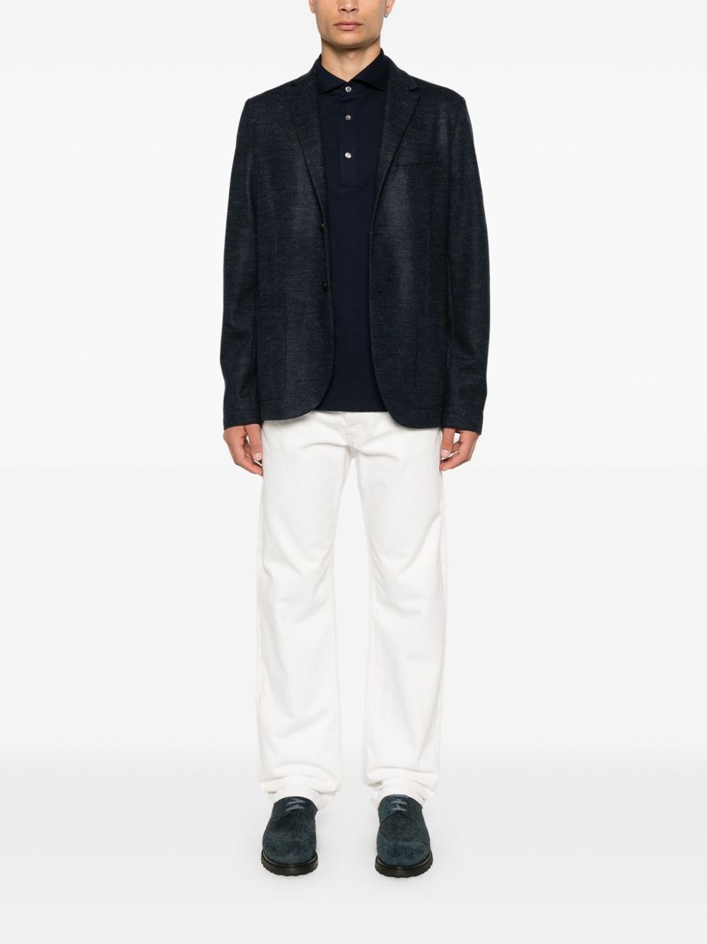 mélange-effect blazer - 2