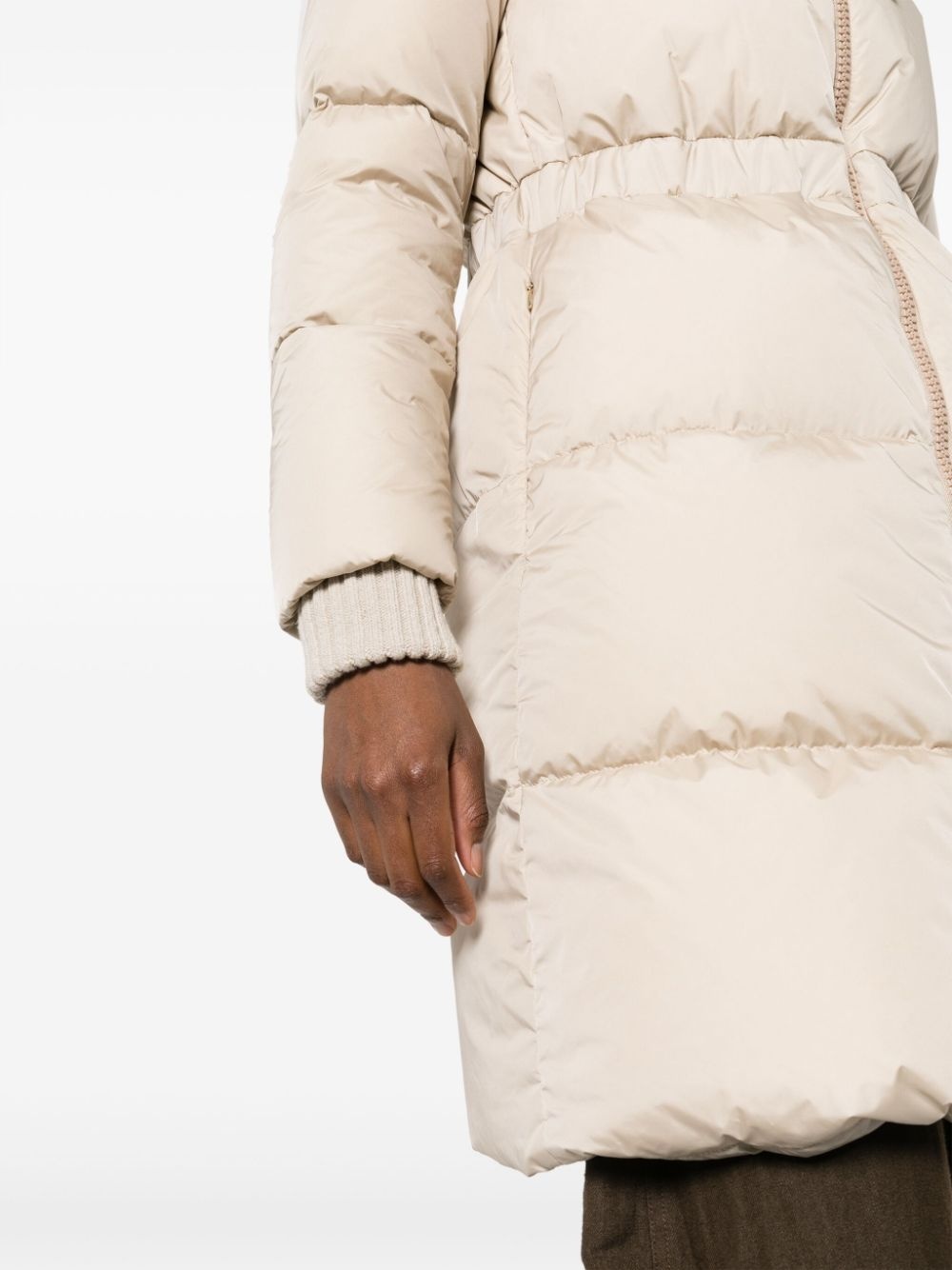 funnel-neck padded coat - 5