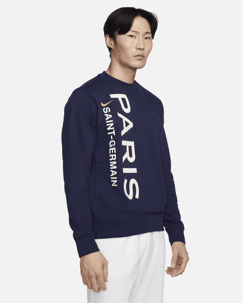 Paris Saint-Germain Club Nike Men's Soccer Crew-Neck French Terry Sweatshirt - 1