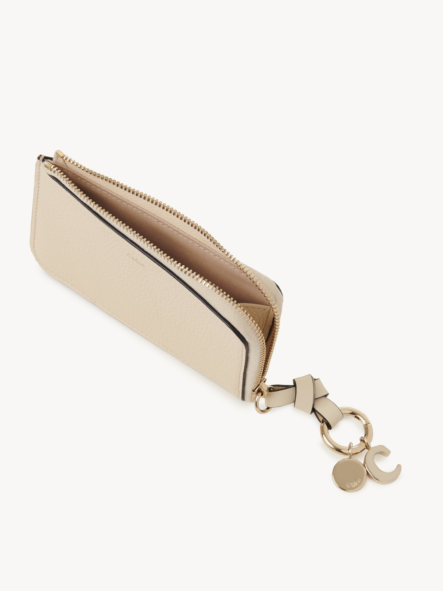 ALPHABET PURSE IN GRAINED & SHINY LEATHER - 3