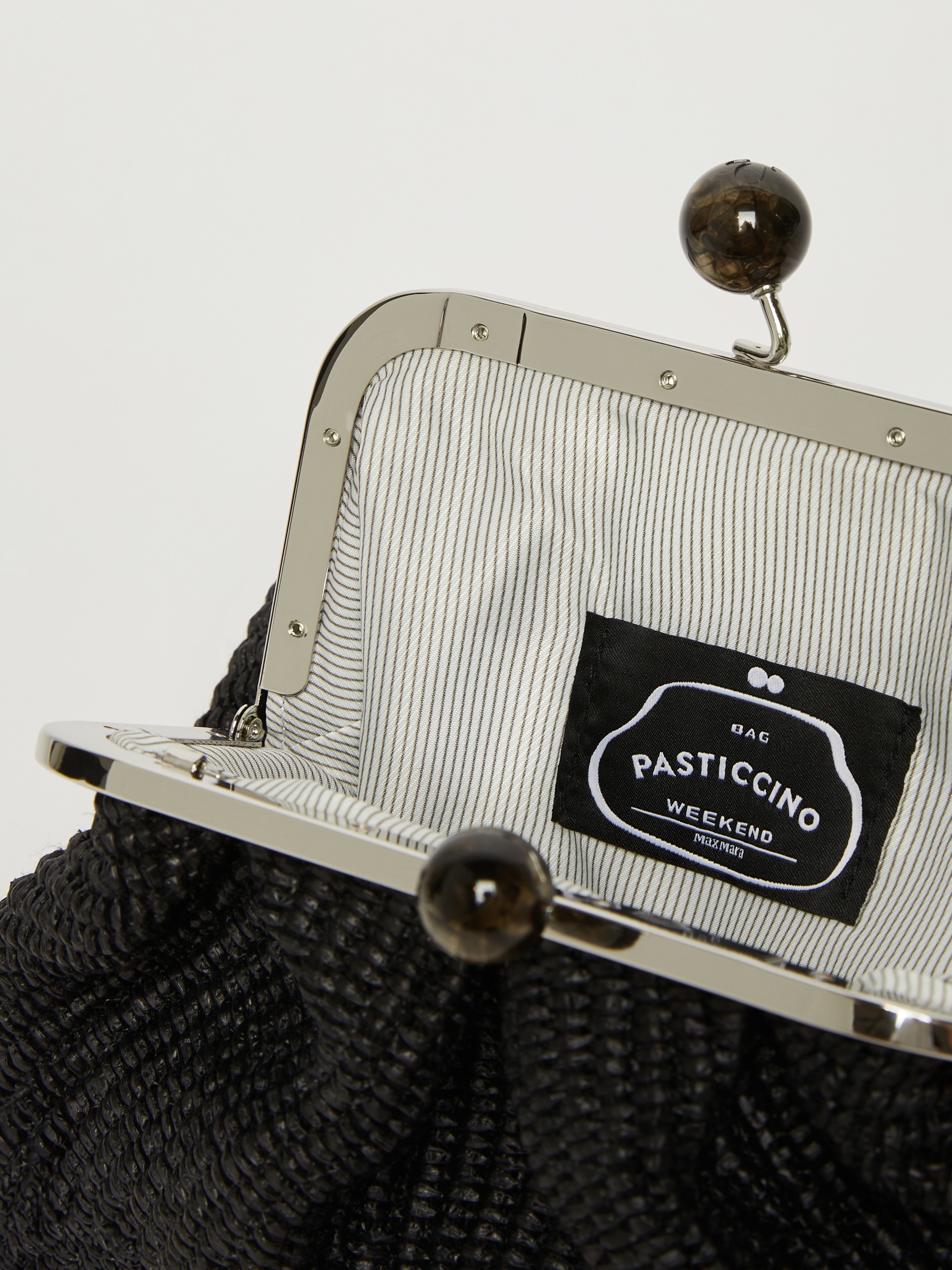 PALMAS Small raffia-effect Pasticcino Bag - 5