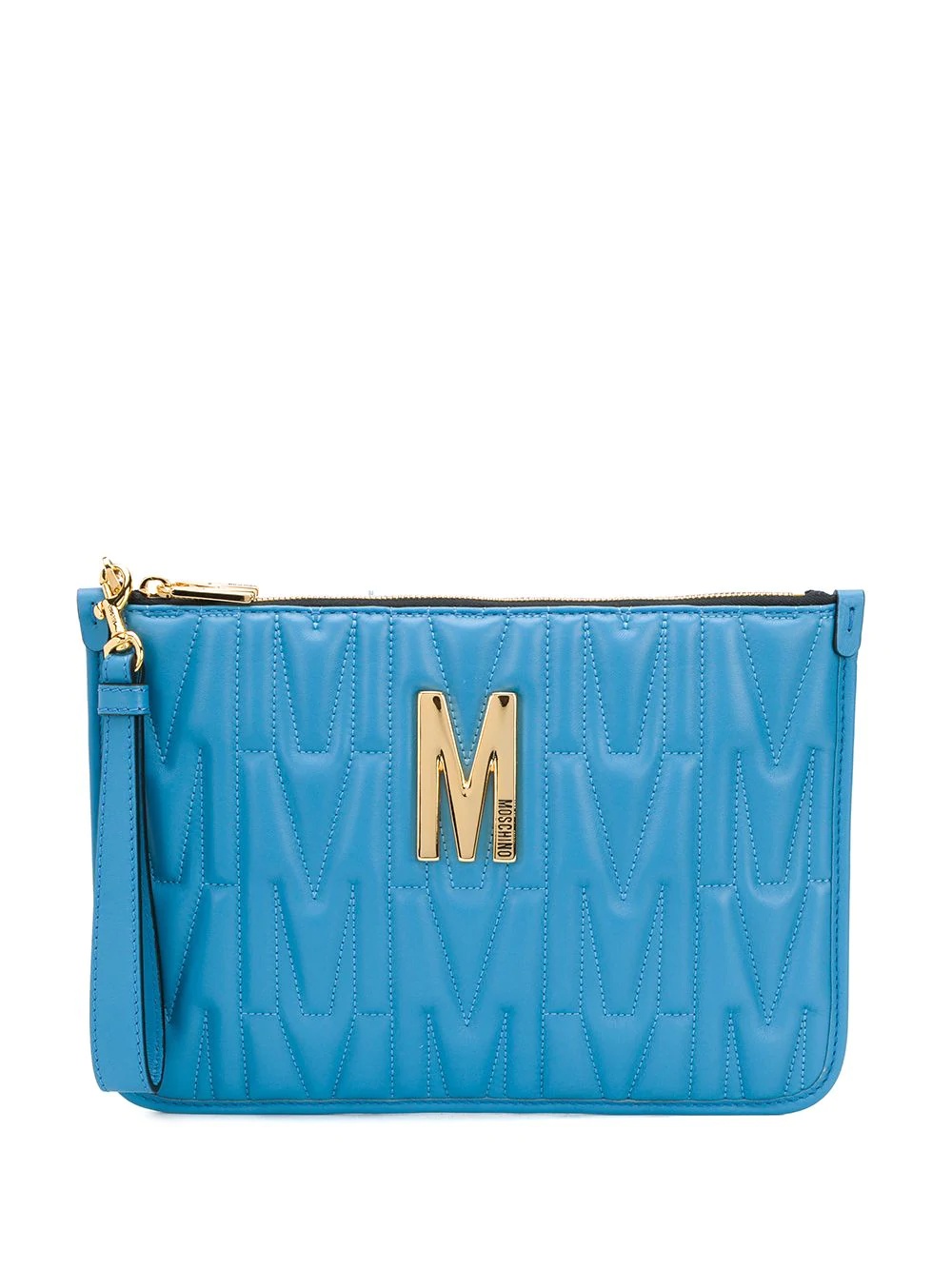 M-quilted clutch bag - 1