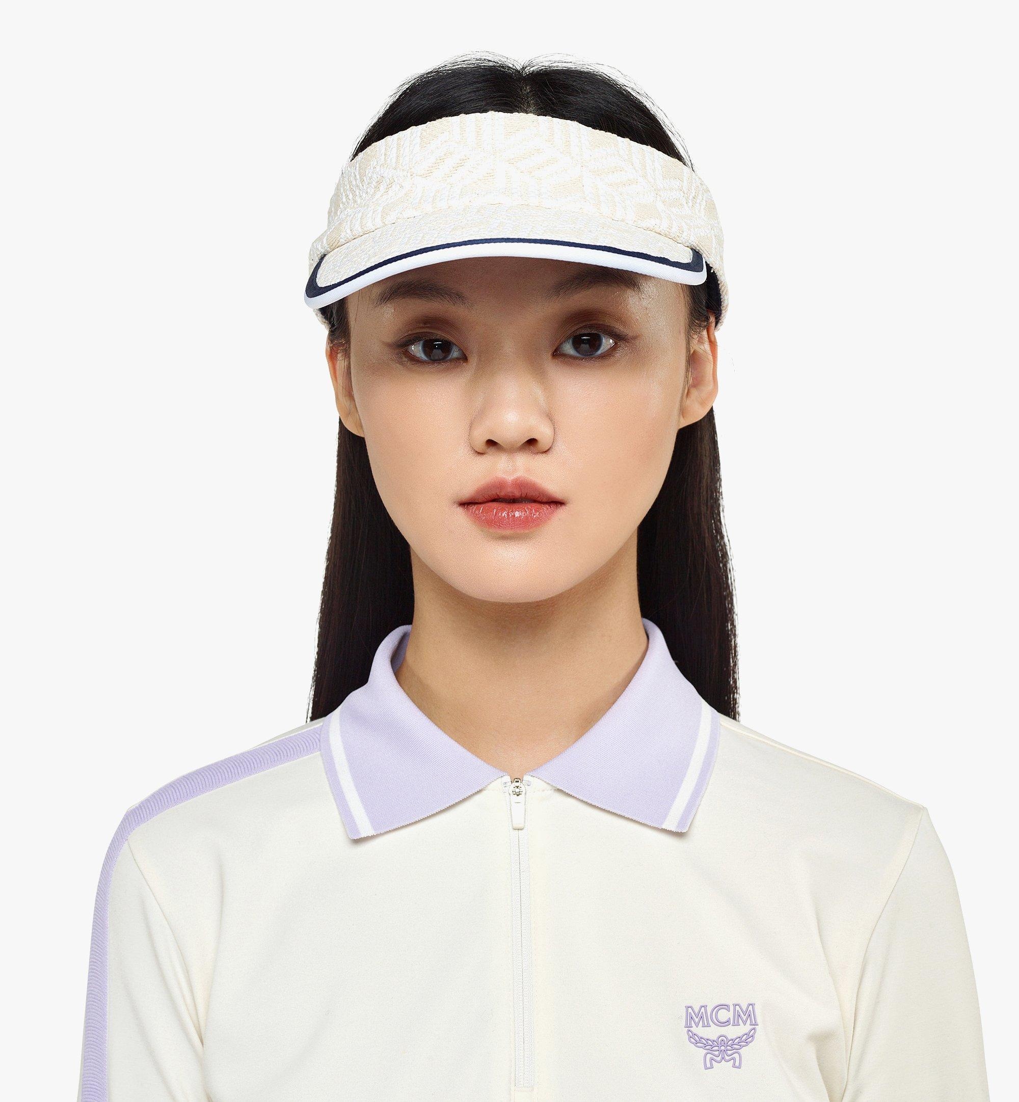 Visor in Cubic Monogram Raffia - 2