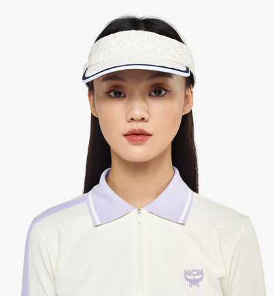 MCM Visor in Cubic Monogram Raffia outlook