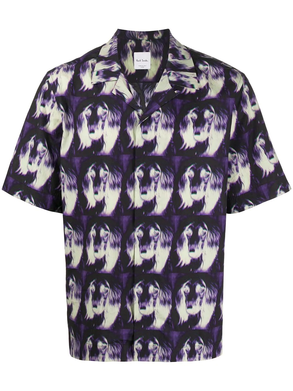 printed short-sleeved shirt - 1