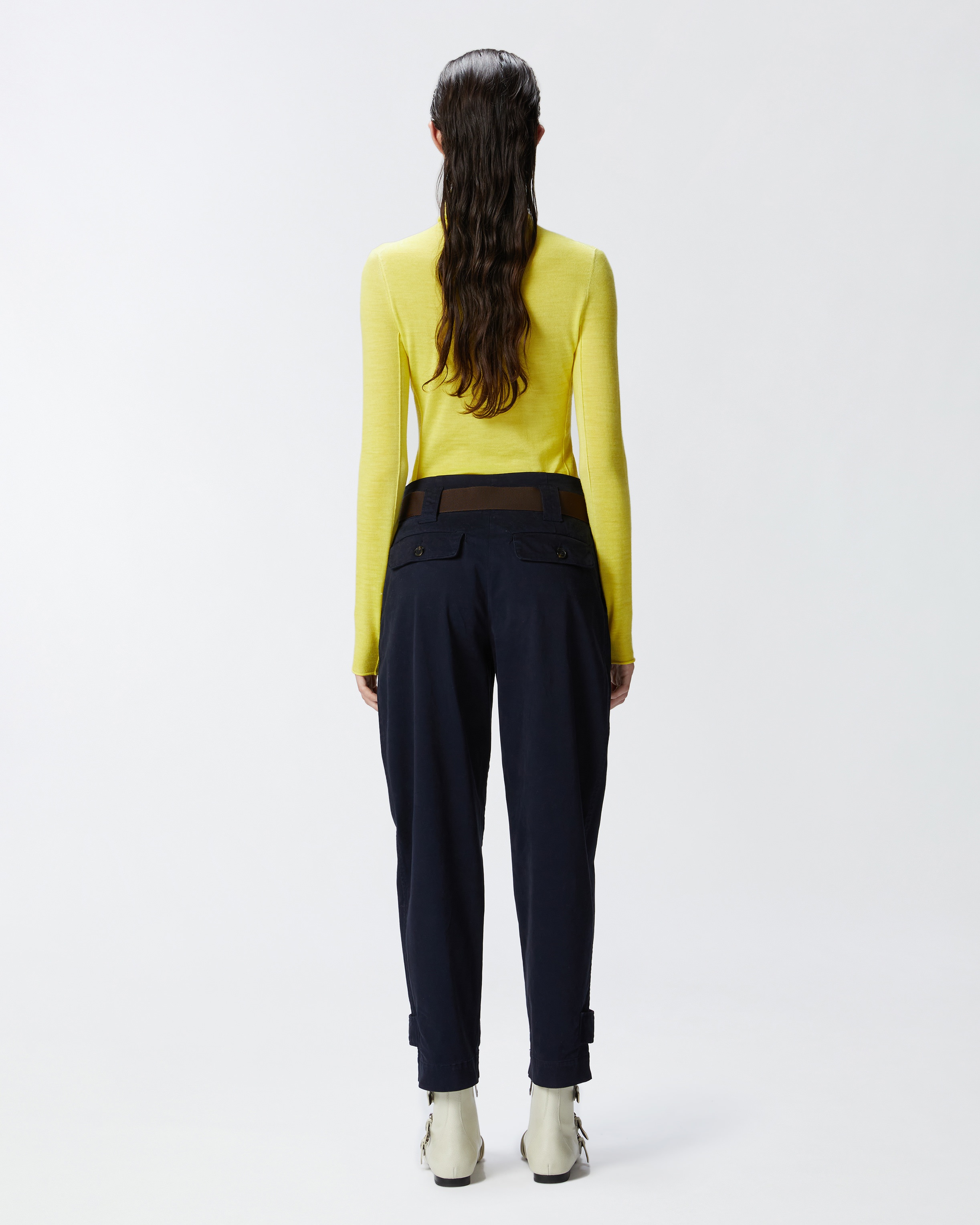 COTTON CARGO TROUSERS WITH POCKETS - 4