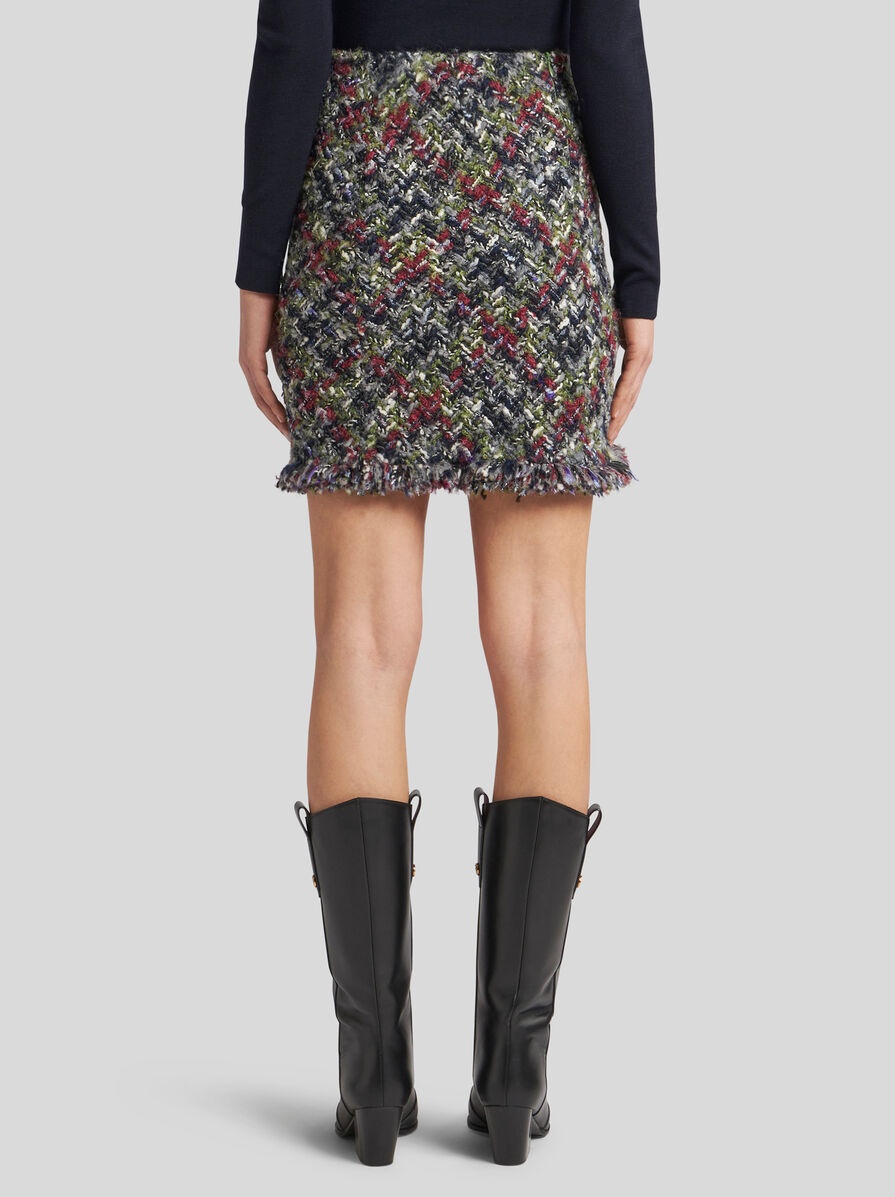 BOUCLÉ MINI SKIRT - 5