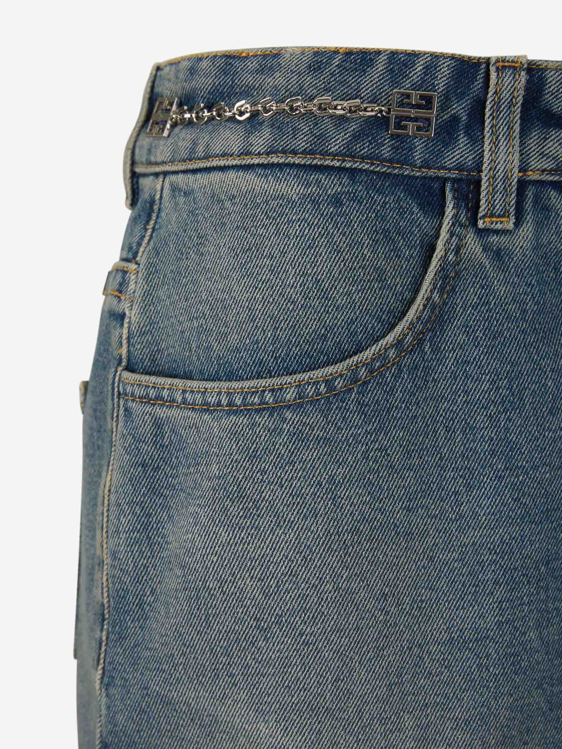 MINI DENIM SKIRT - 4