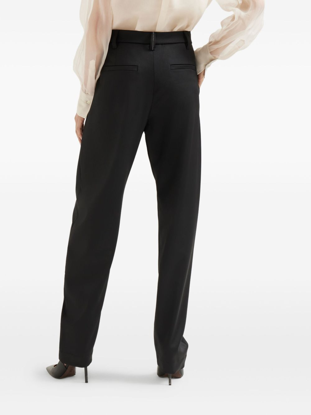 pleated-front tailored trousers - 4