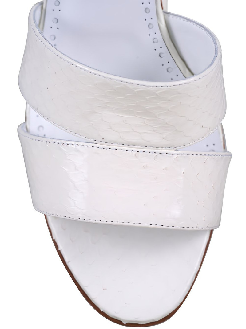 snakeskin-effect double-strap sandals 4