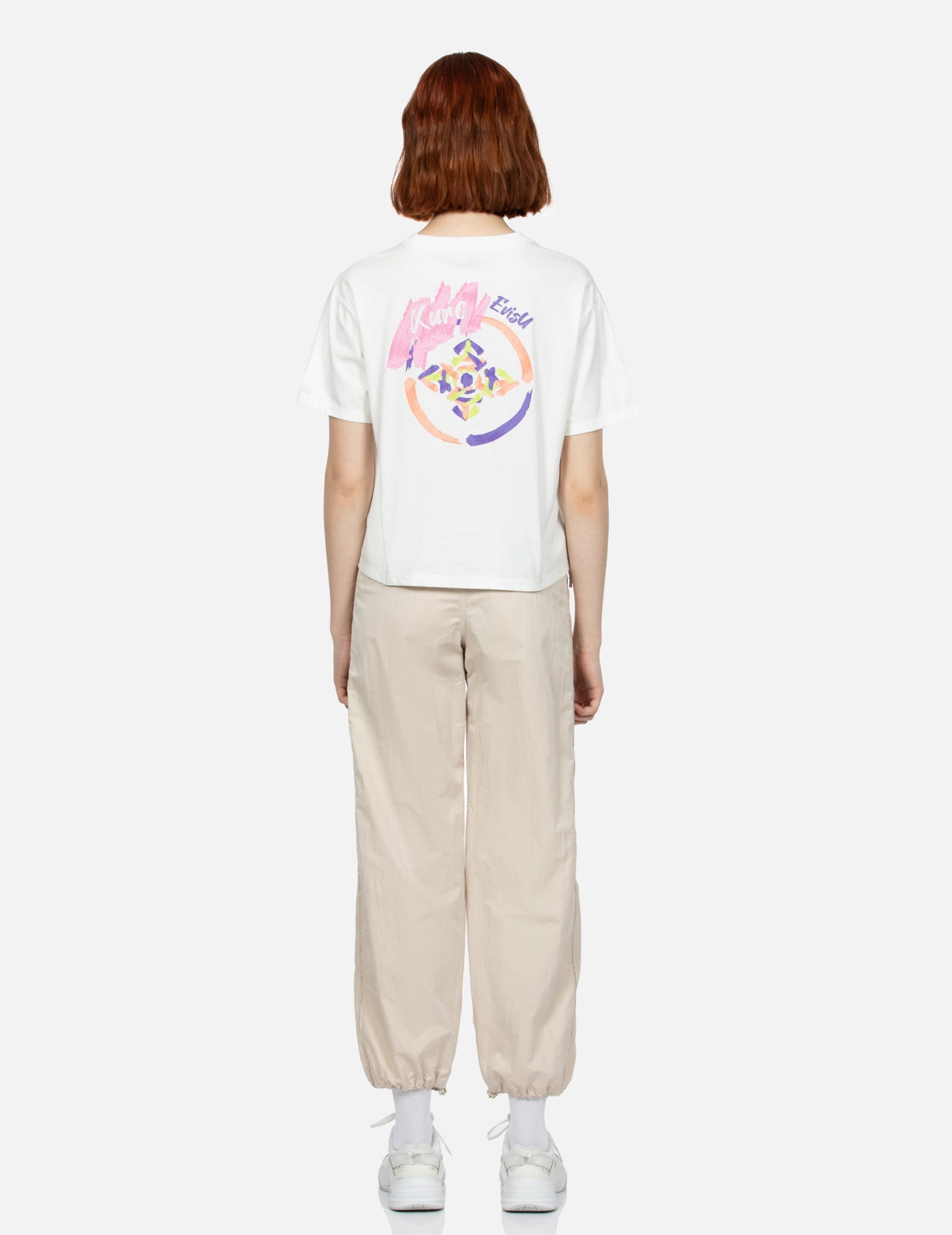 Brush Art Kamon Ruched Fashion Fit T-Shirt - 5