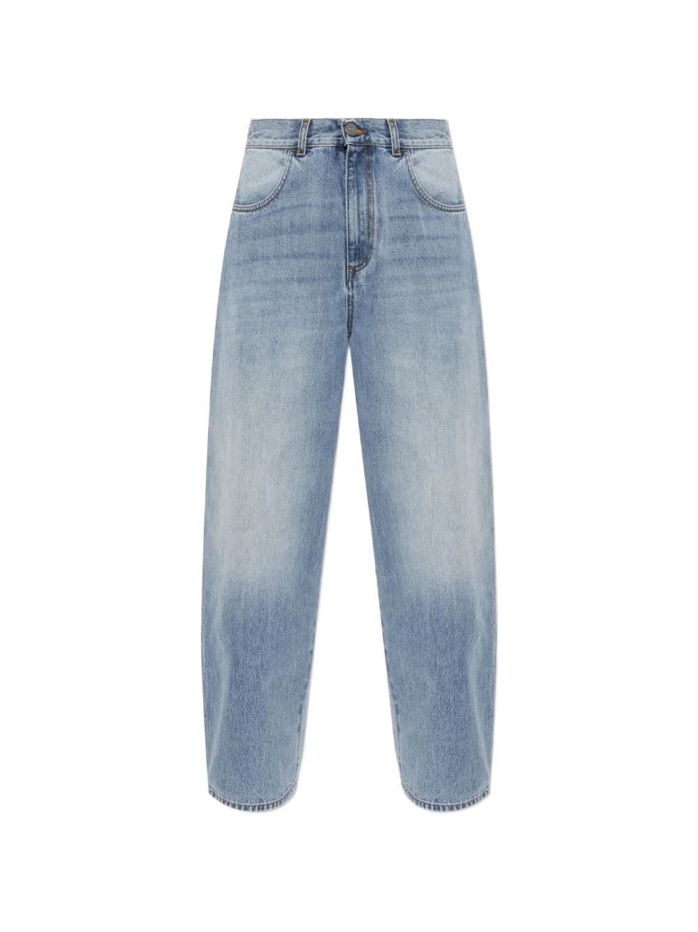 faded wide-leg jeans - 1
