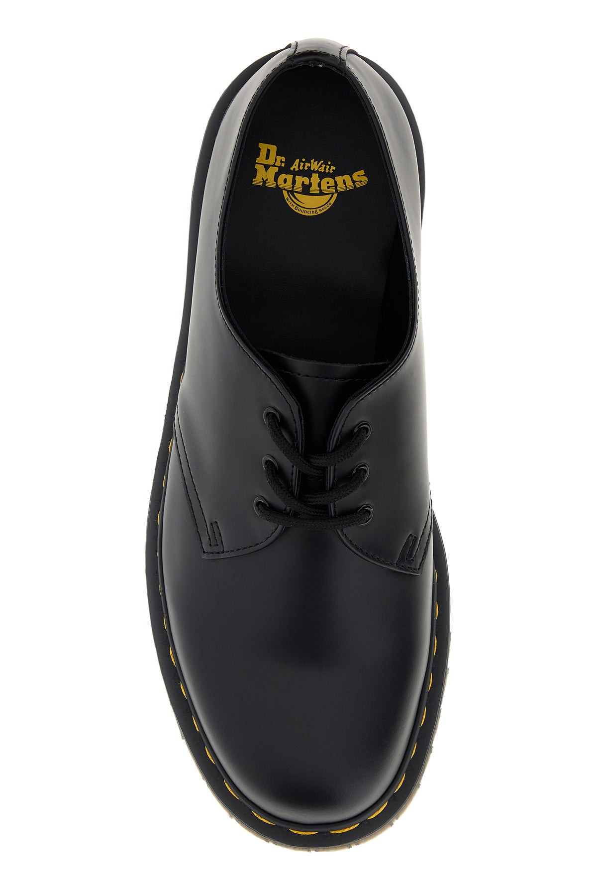 Black leather Oxford 1461 lace-up shoes - 4