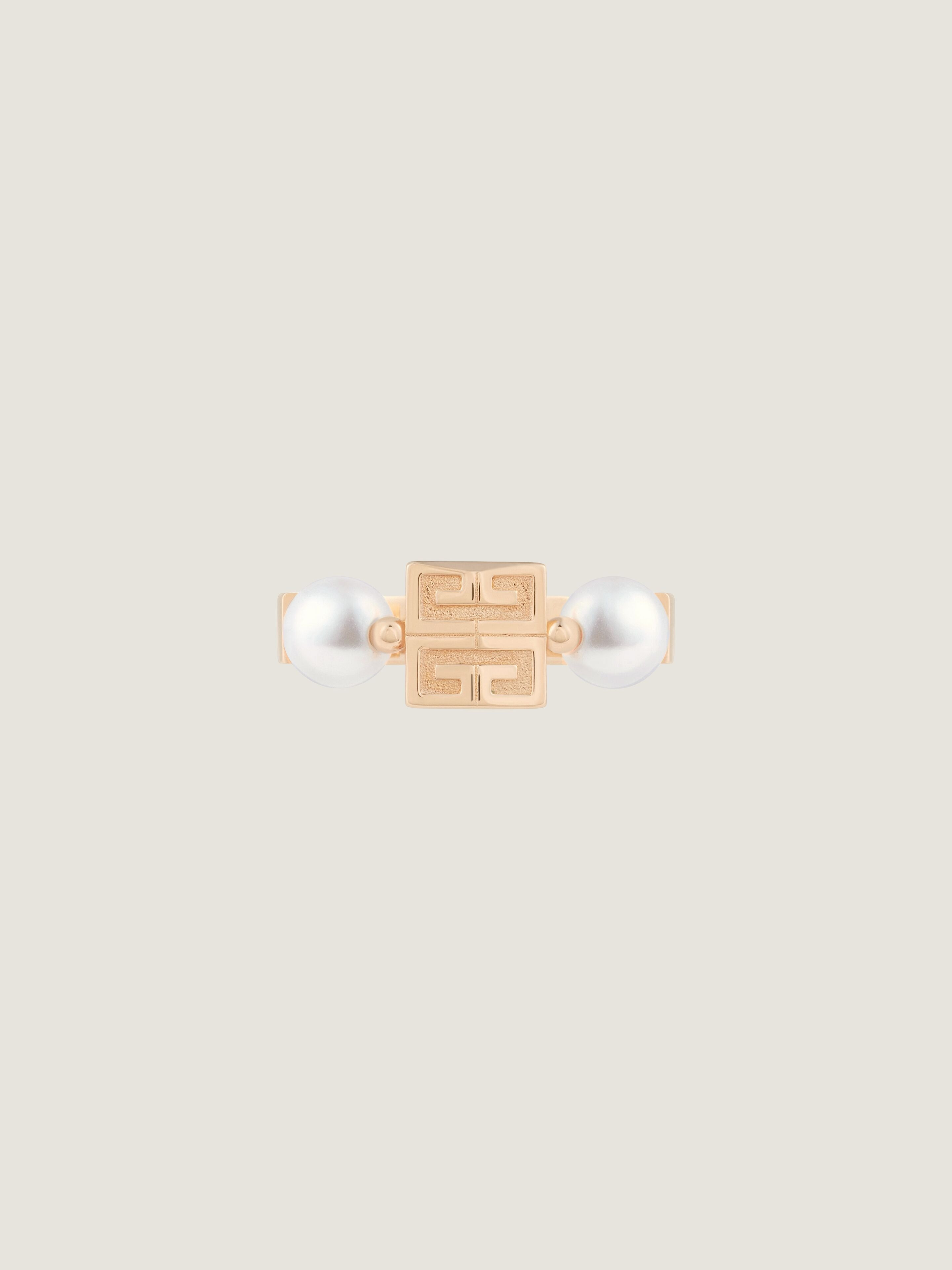 4G RING IN METAL WITH PEARLS - 2