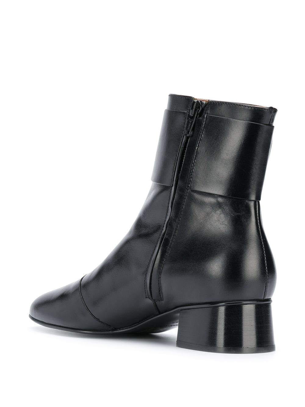 buckled leather ankle boots - 3