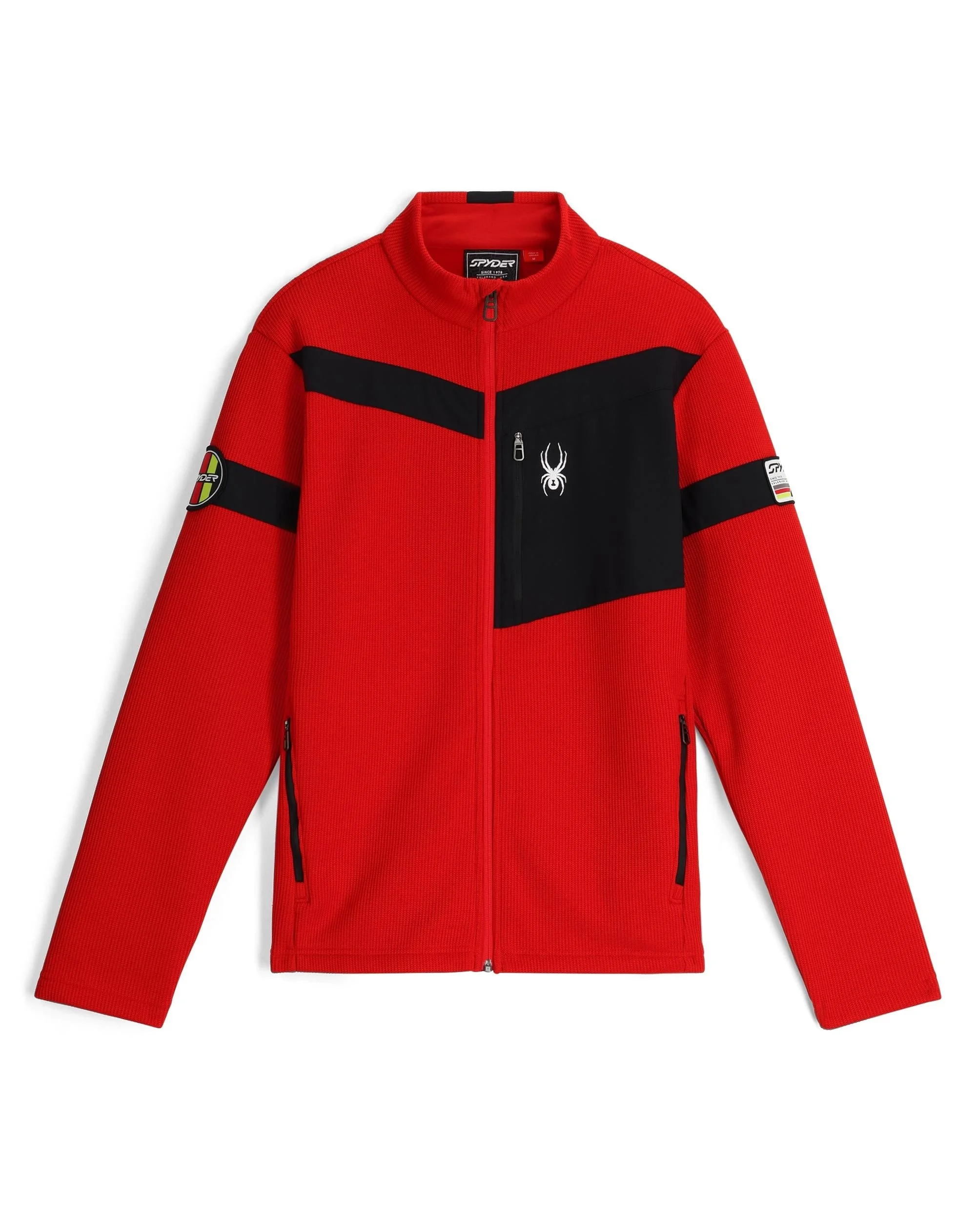 Mens Wengen Bandit Full Zip Jacket - Spyder Red - 1