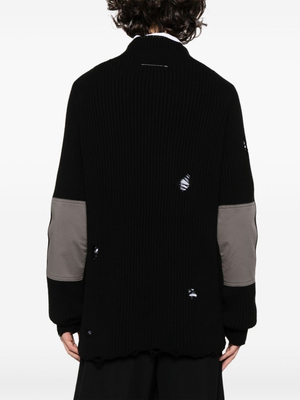 distressed cotton jumper - 4