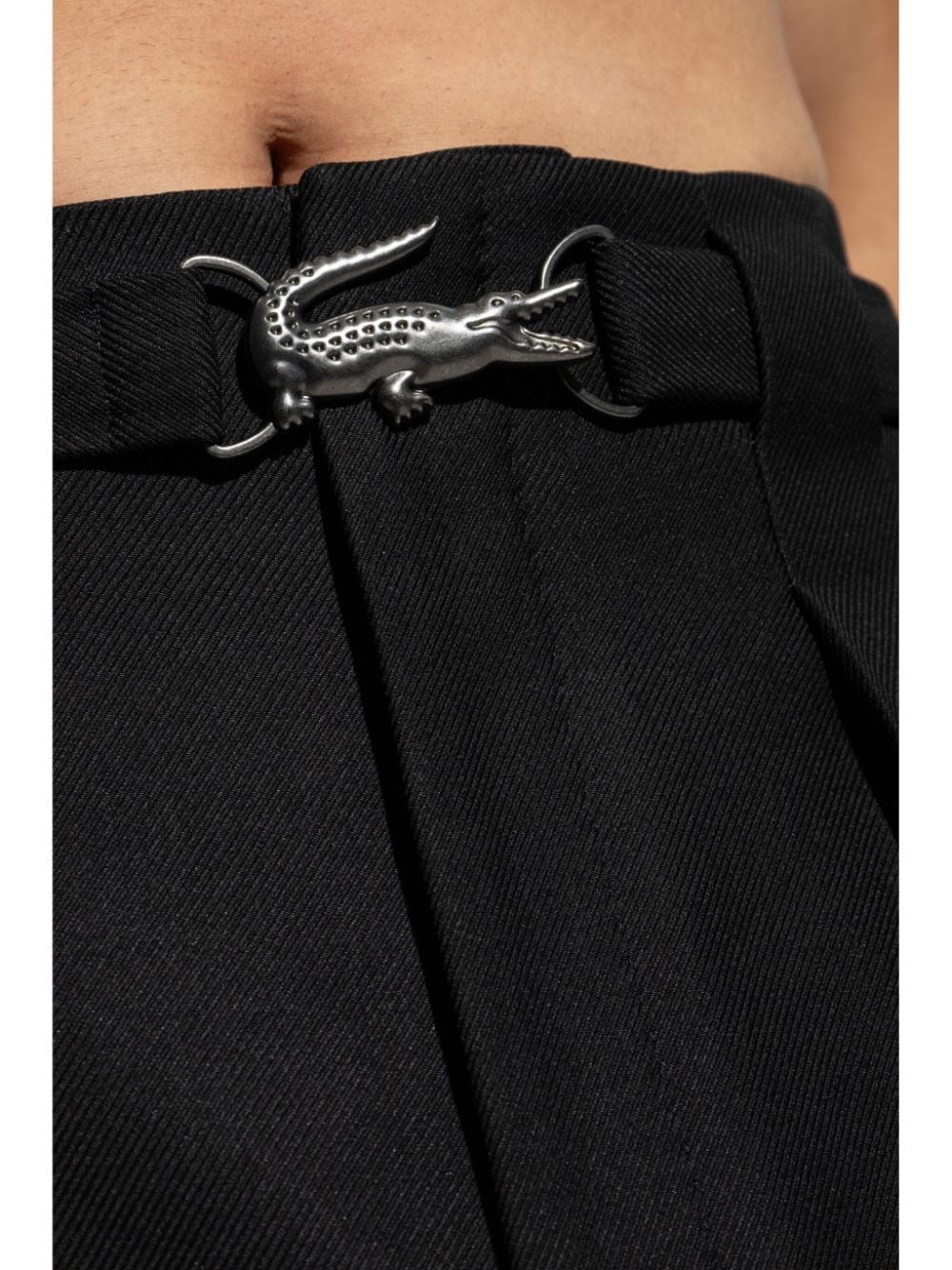 logo-buckle trousers - 5