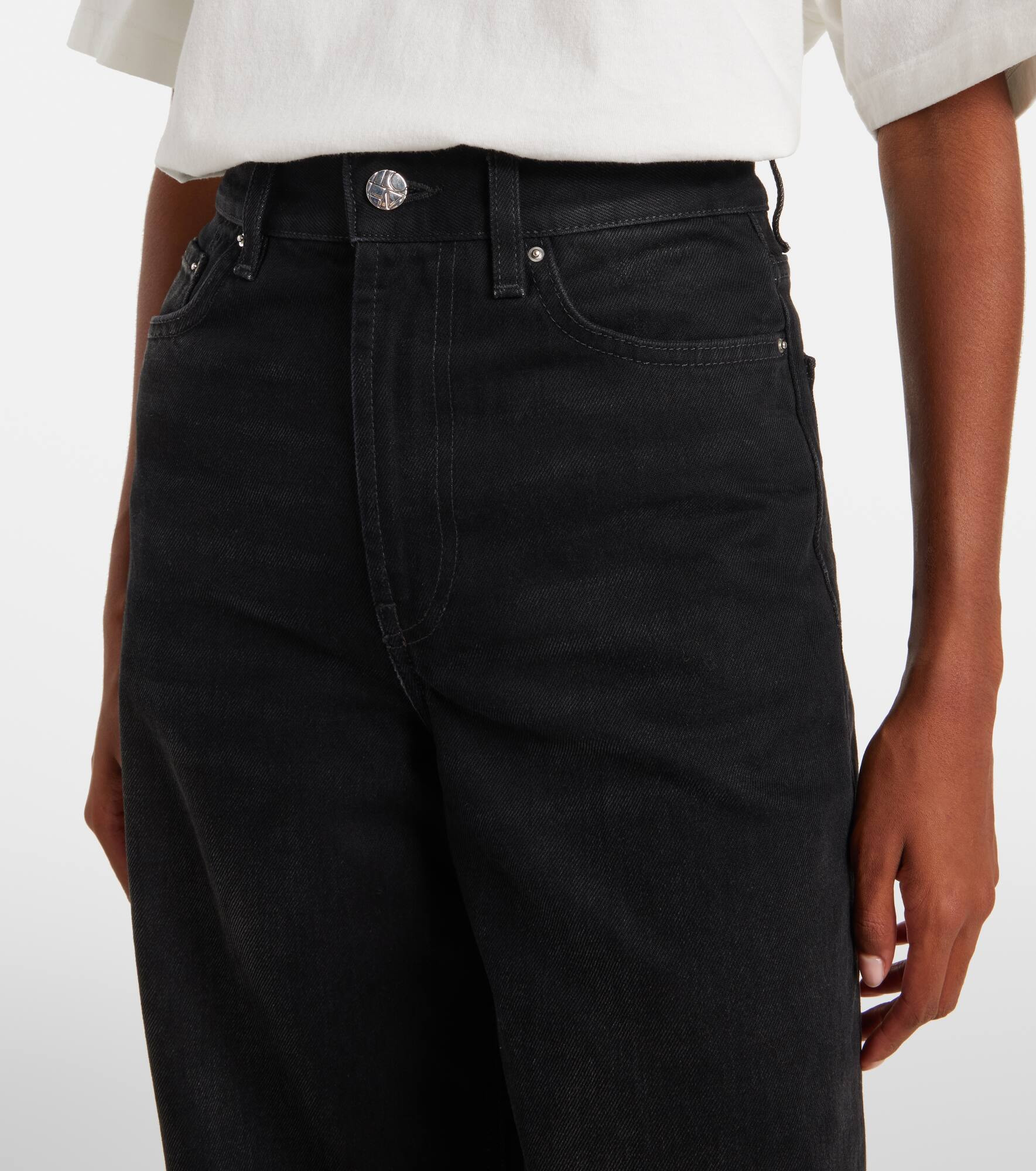 High-rise wide-leg jeans - 4