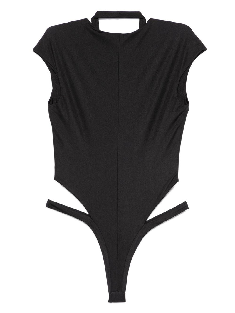 David Koma cut-out U-neck swimsuit outlook