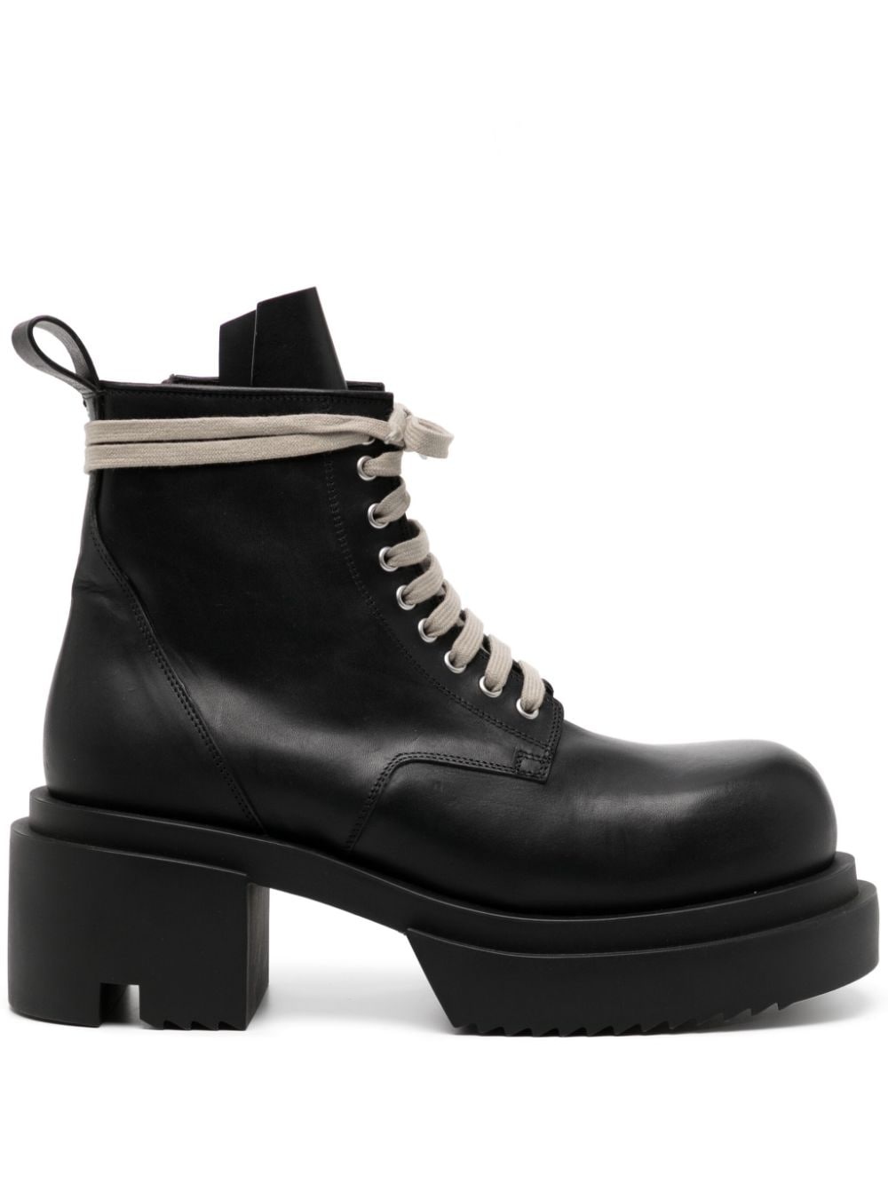 lace-up leather boots - 1