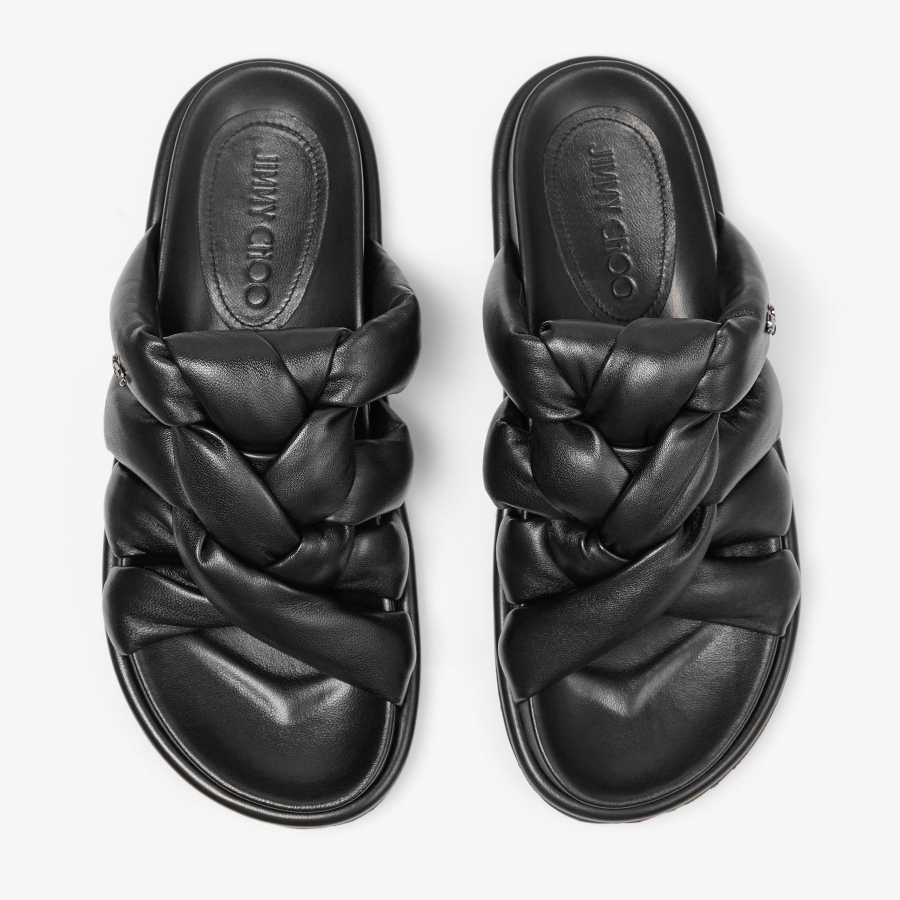 Kes Flat
Black Nappa Leather Sandals - 4