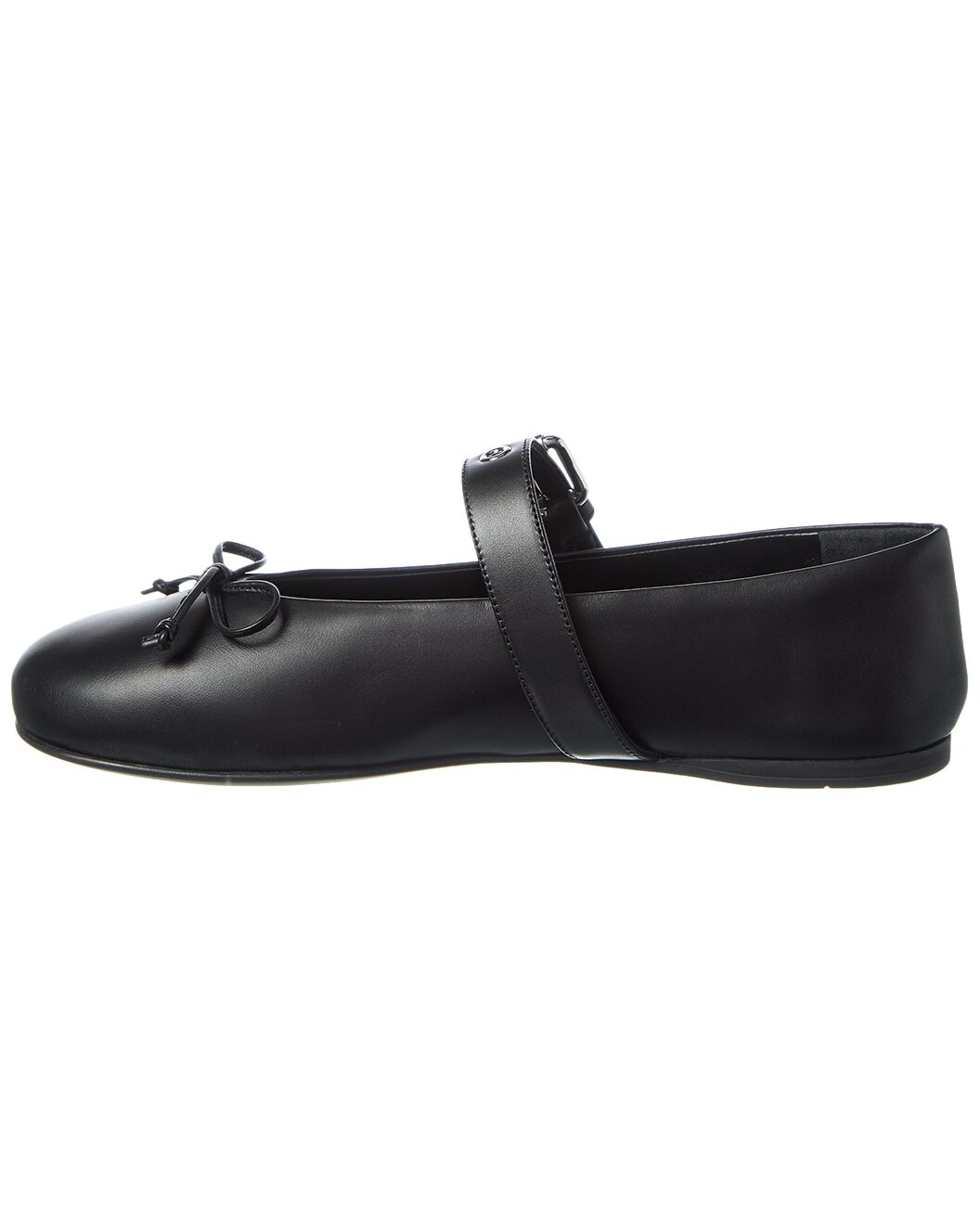 Miu Miu Bow Leather Flat - 2