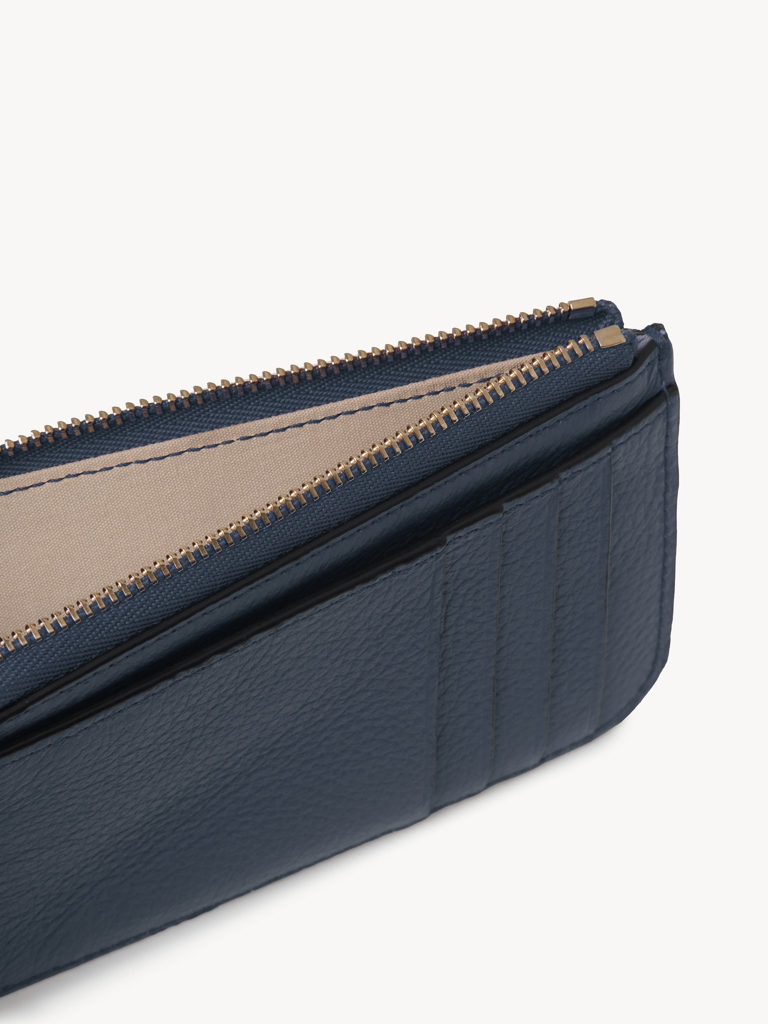 ALPHABET WALLET IN GRAINED LEATHER - 3