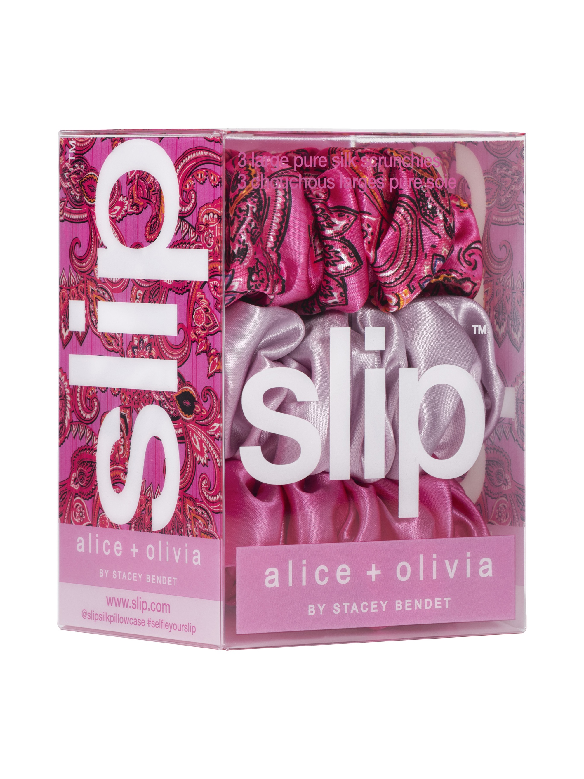 A+O X SLIP SILK LARGE SCRUNCHIE SET - 3