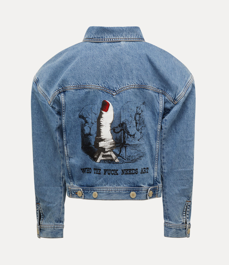Vivienne Westwood WORLD'S END DENIM BOXER JACKET outlook