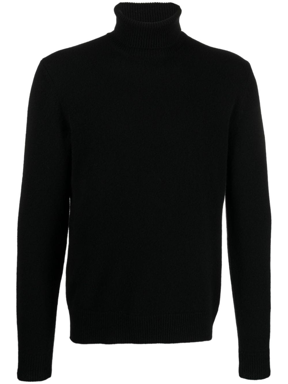 roll-neck long-sleeve cashmere jumper - 1