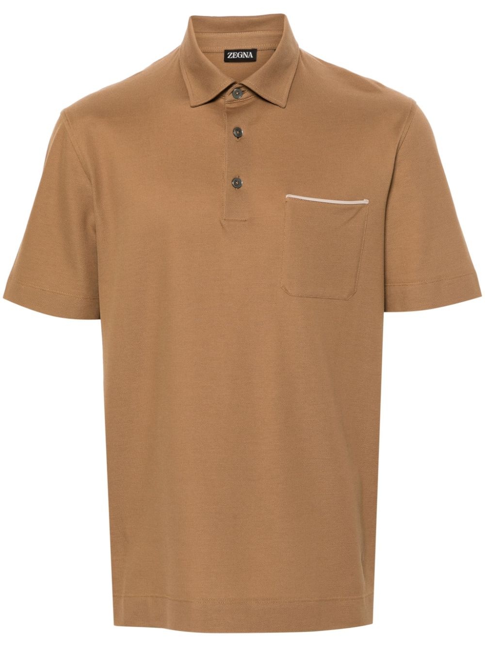 patch-pocket polo shirt - 1