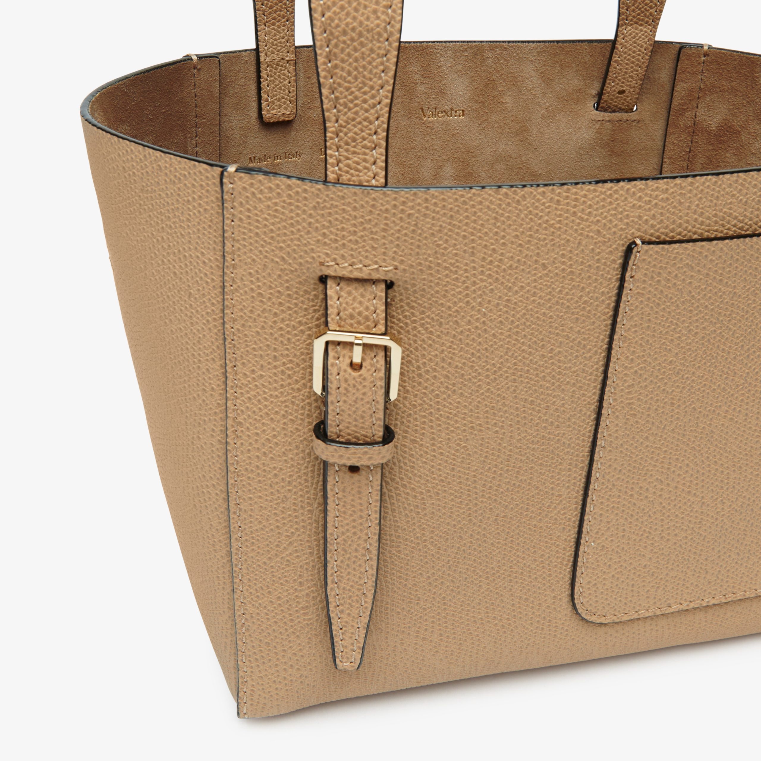 Valextra – Soft Bucket Micro Bag – Beige Cachemire - 3