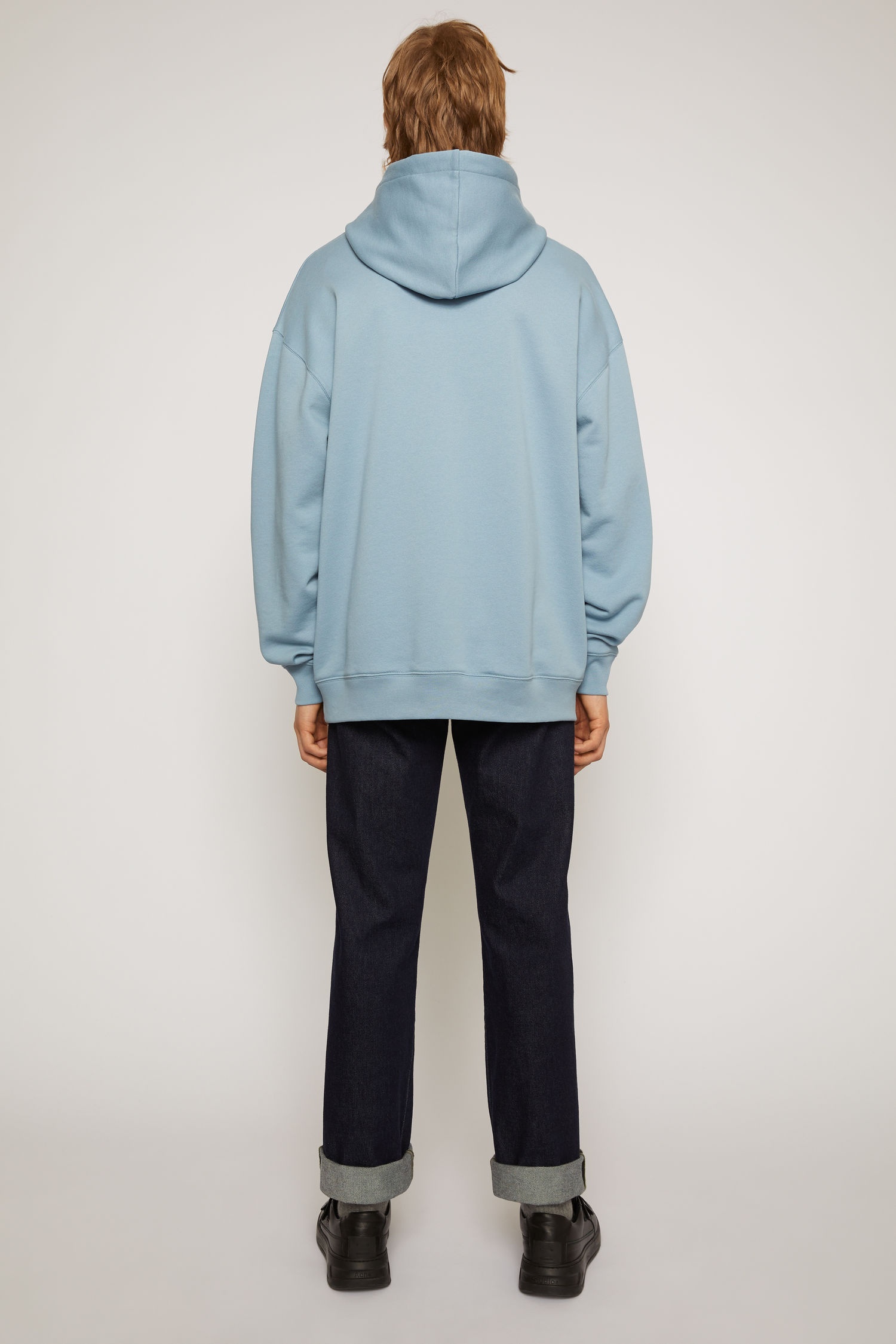 Oversized hooded sweatshirt mineral blue - 5