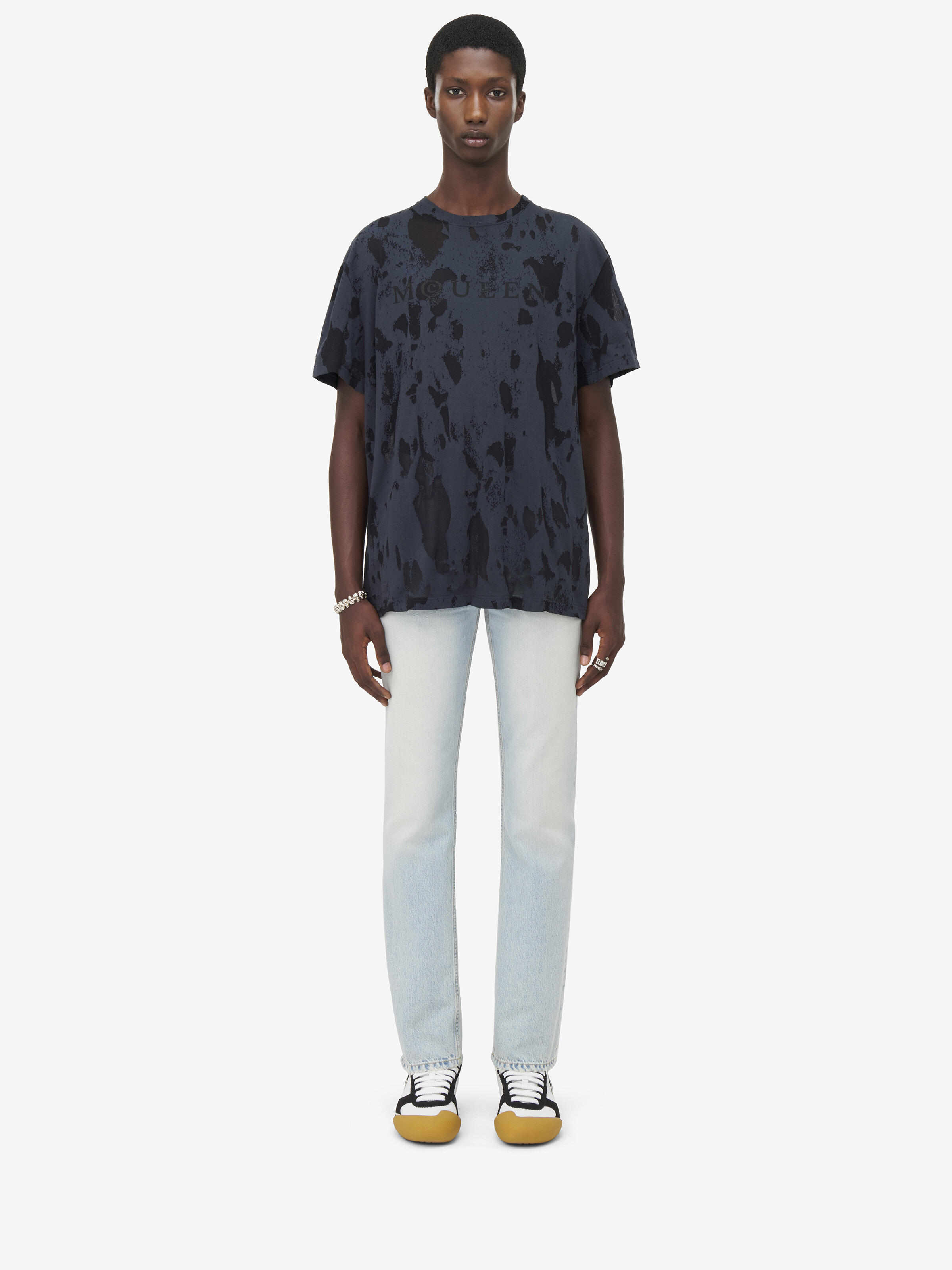 McQueen Logo Devoré T-Shirt - 3