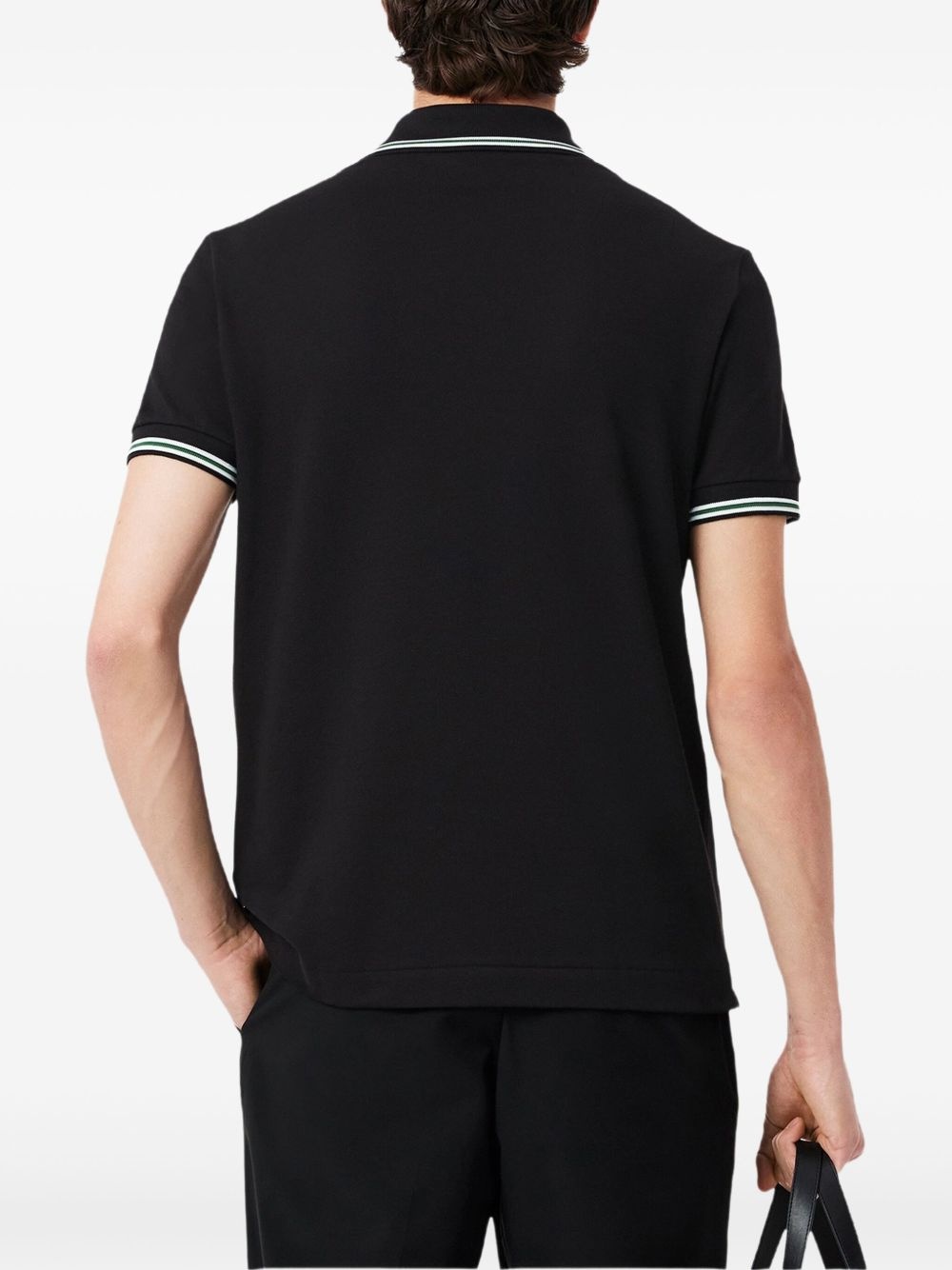 logo-embroidered polo shirt - 3