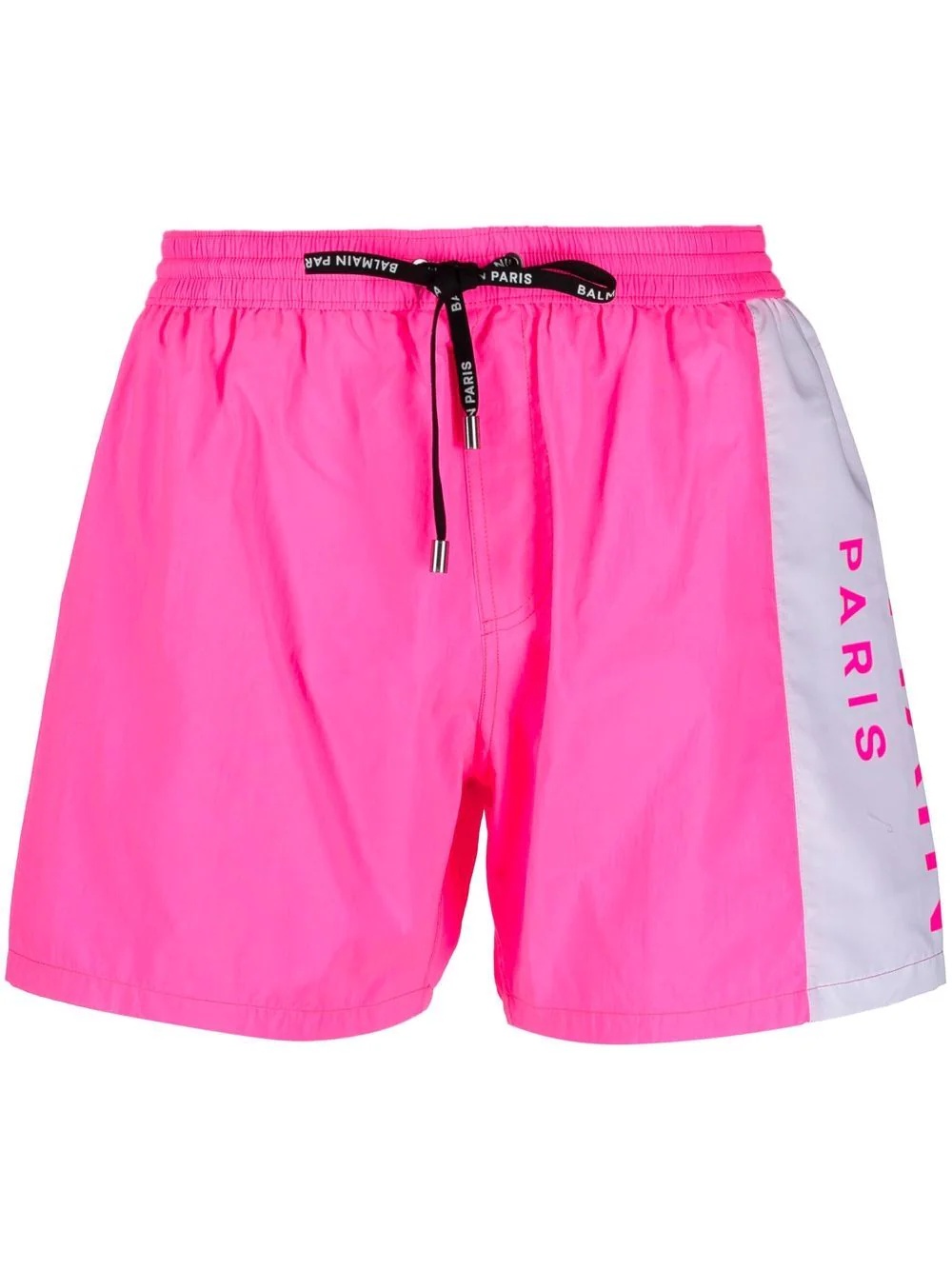 logo-print swim shorts - 1