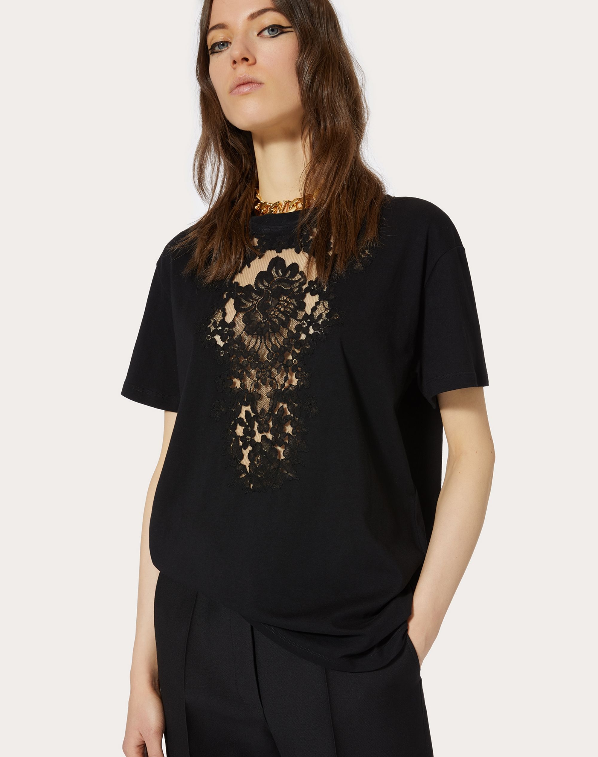 EMBROIDERED JERSEY T-SHIRT - 5