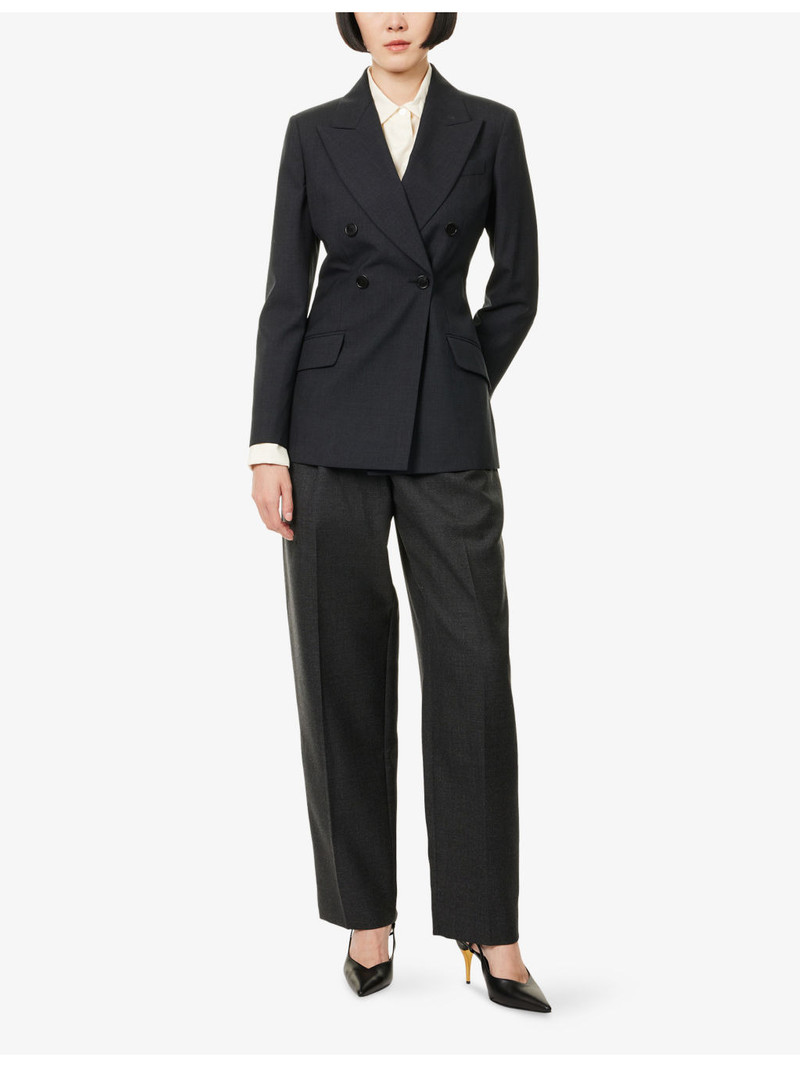 GUCCI Peak-Lapel Double-Breasted Wool Blazer outlook