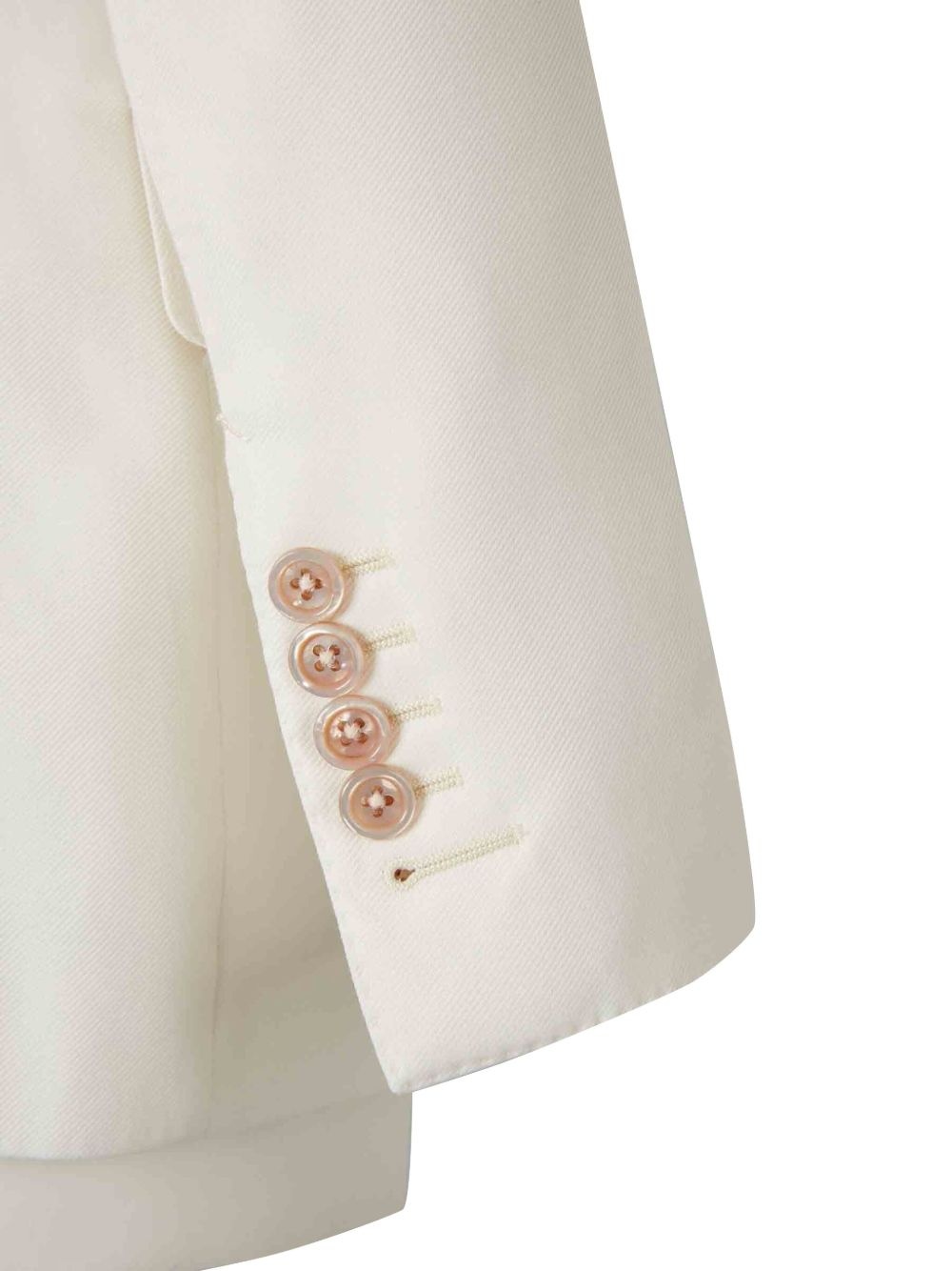 single-breasted twill blazer - 4