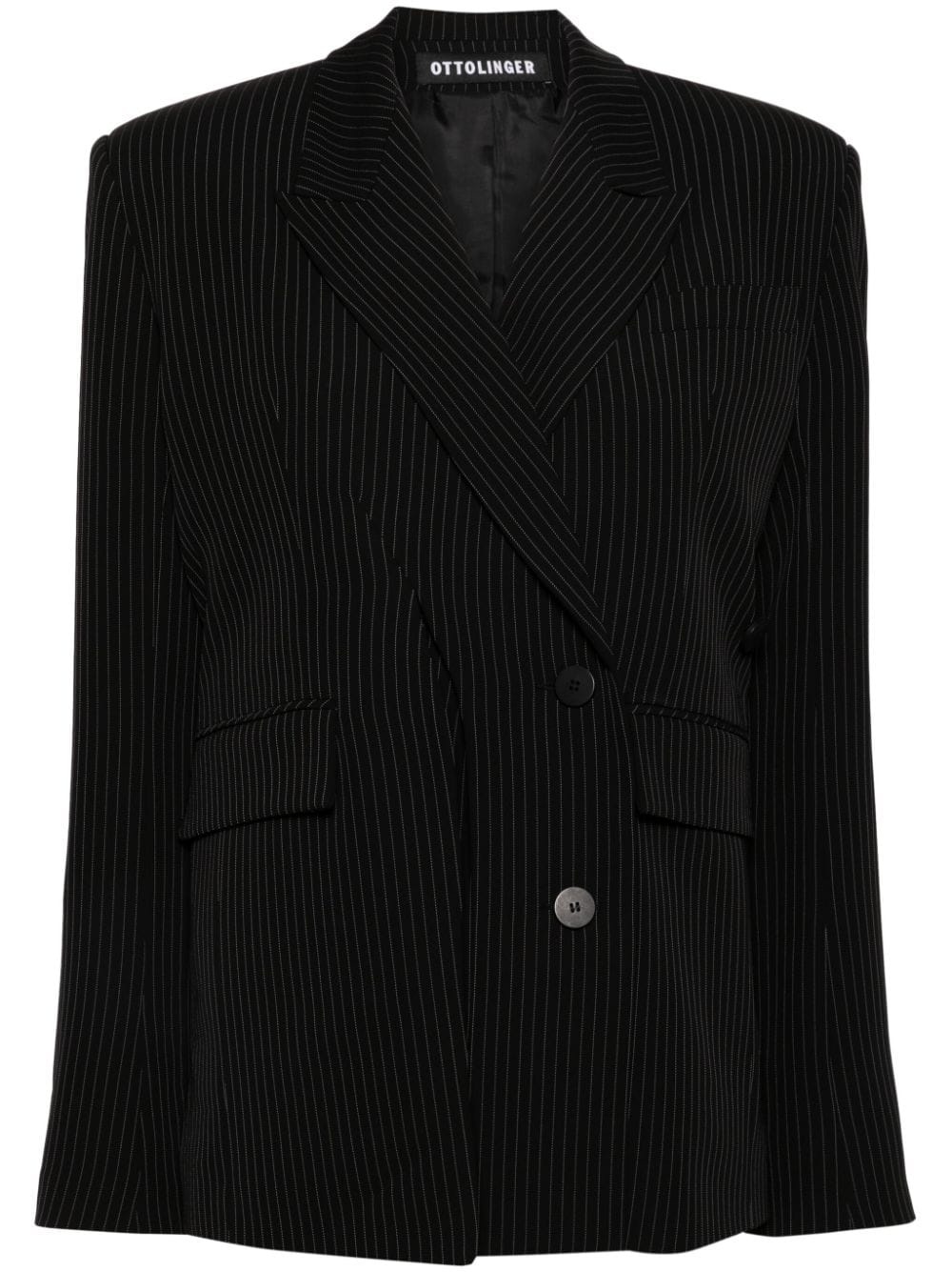 Signature Split Pinstripe blazer - 1