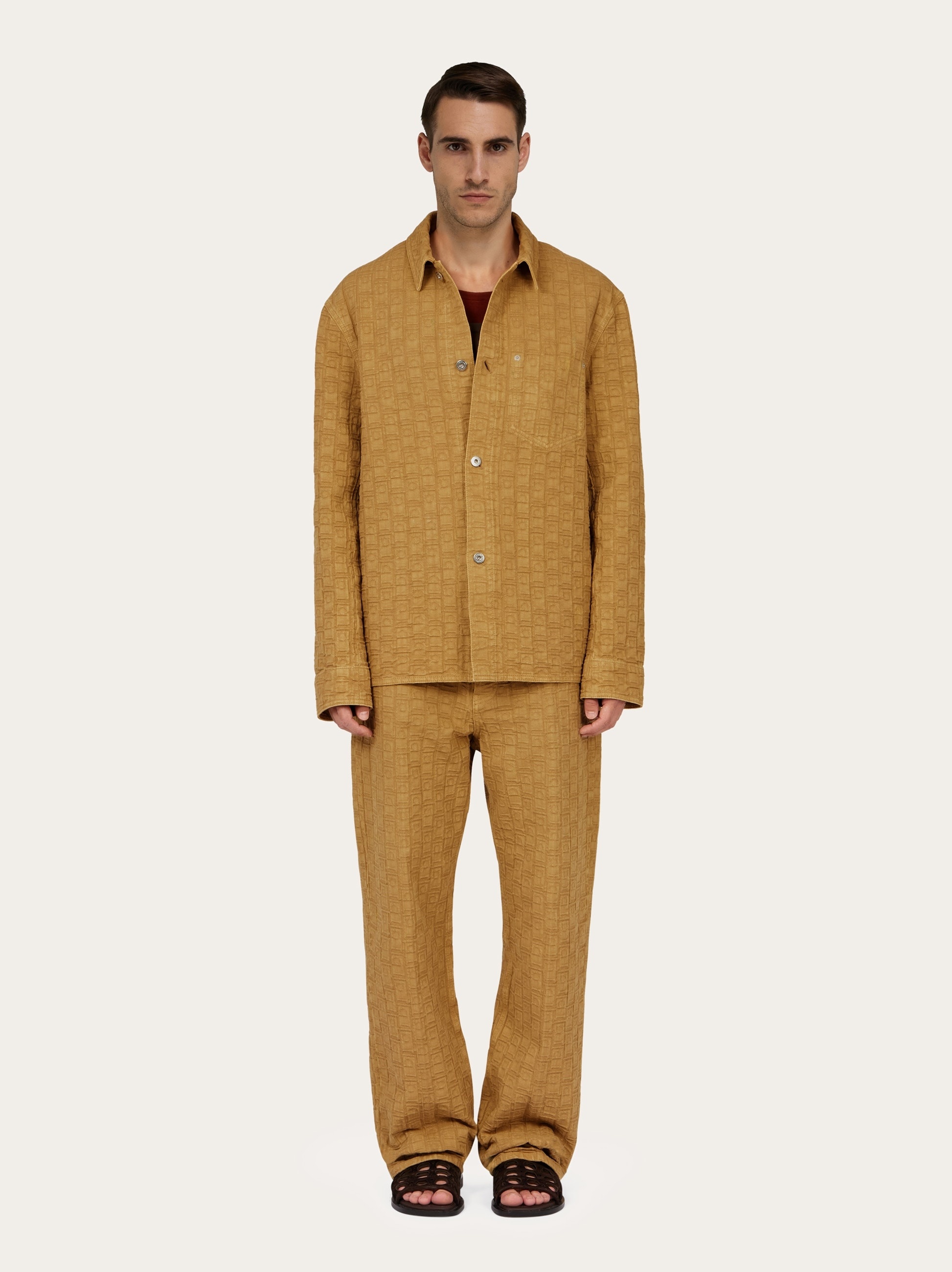 Ferragamo Monogram over shirt - 6