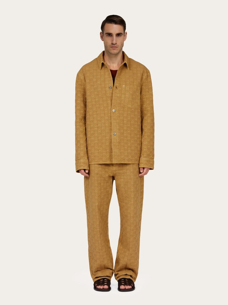 Ferragamo Monogram over shirt 6