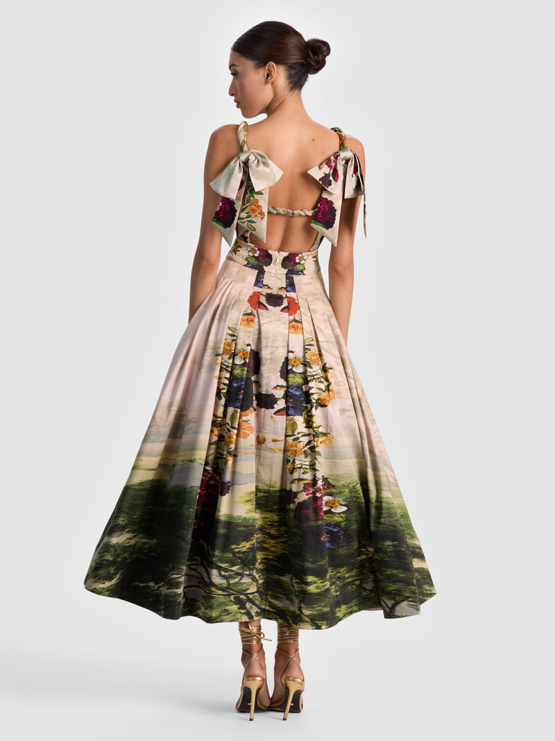 Alice + Olivia HANA MIDI DRESS outlook