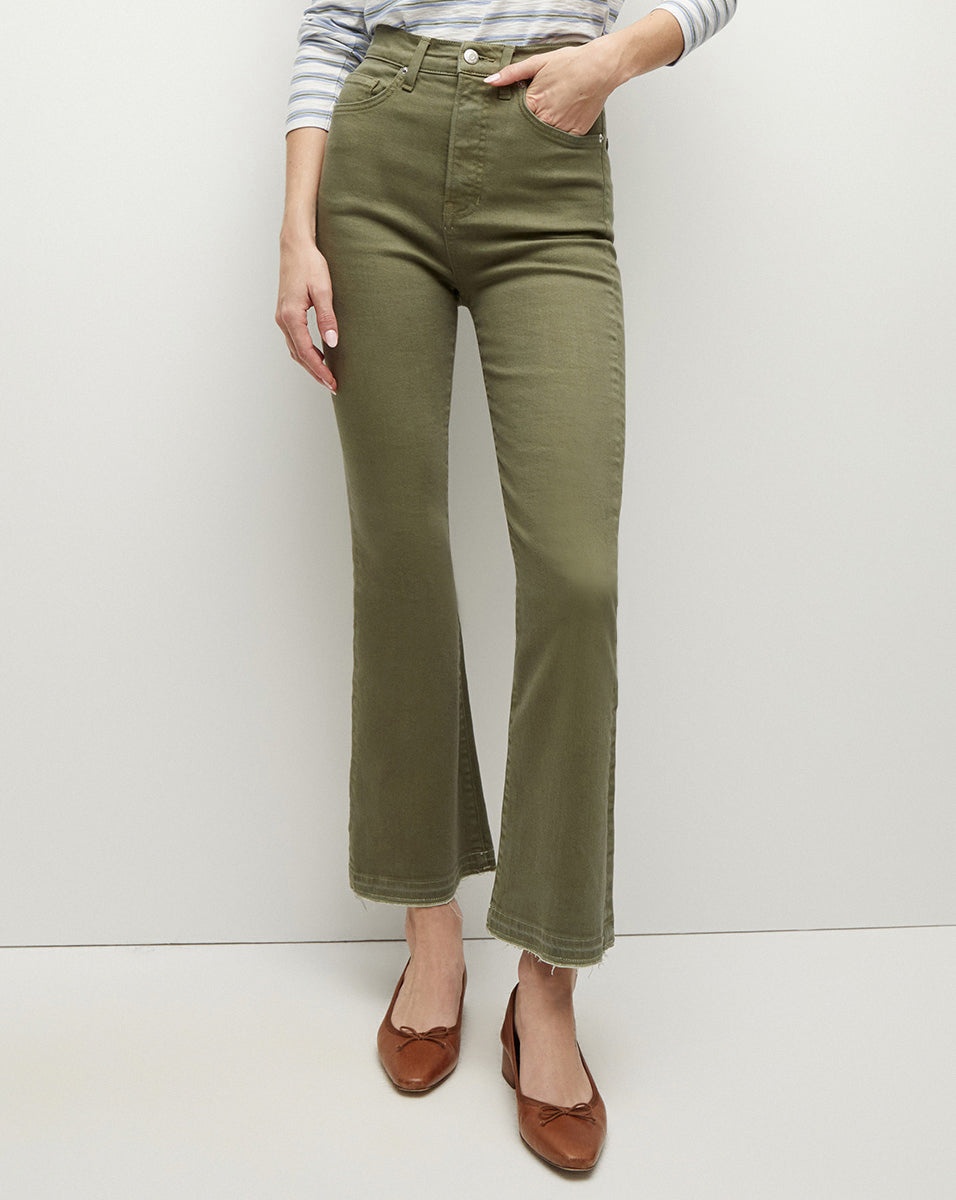 CARSON RELEASED HEM KICK-FLARE JEAN - 3