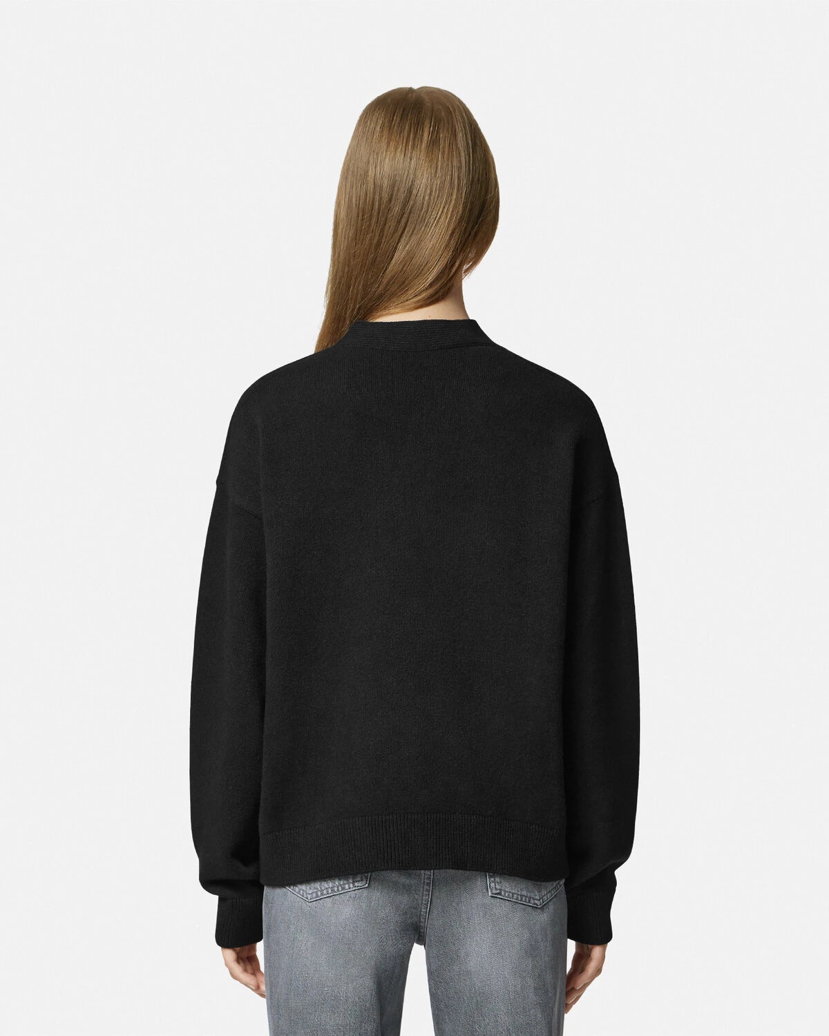 Cashmere-Blend Knit Boxy Cardigan - 5